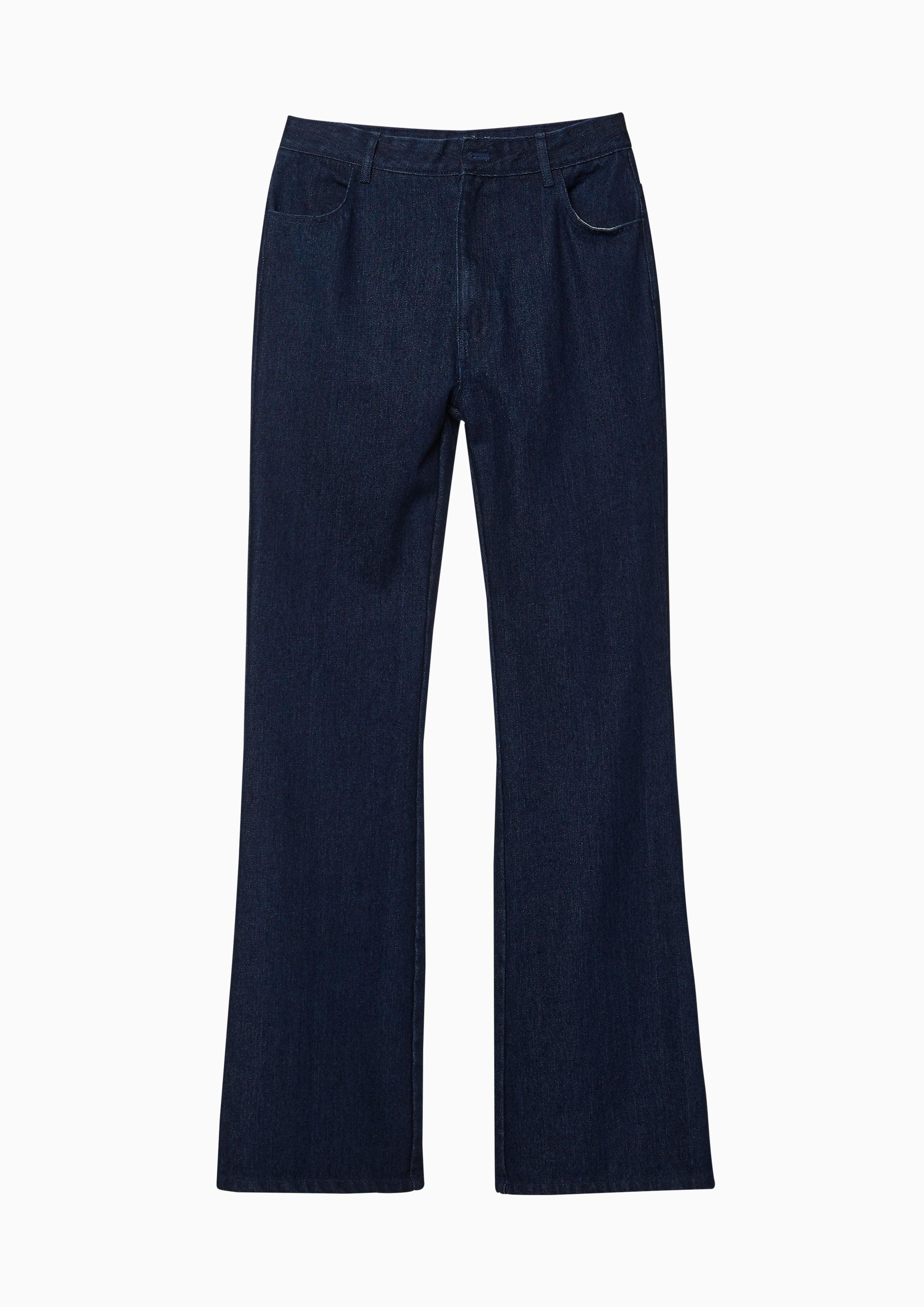 Parisian Chic Bootcut Denim Pants Blue