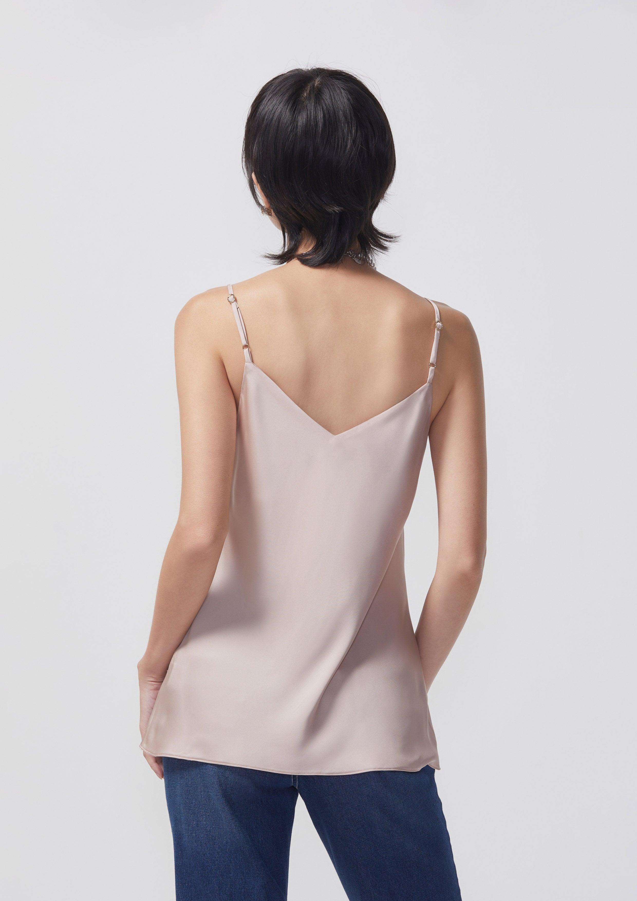 Basic V Neckline Top Nude