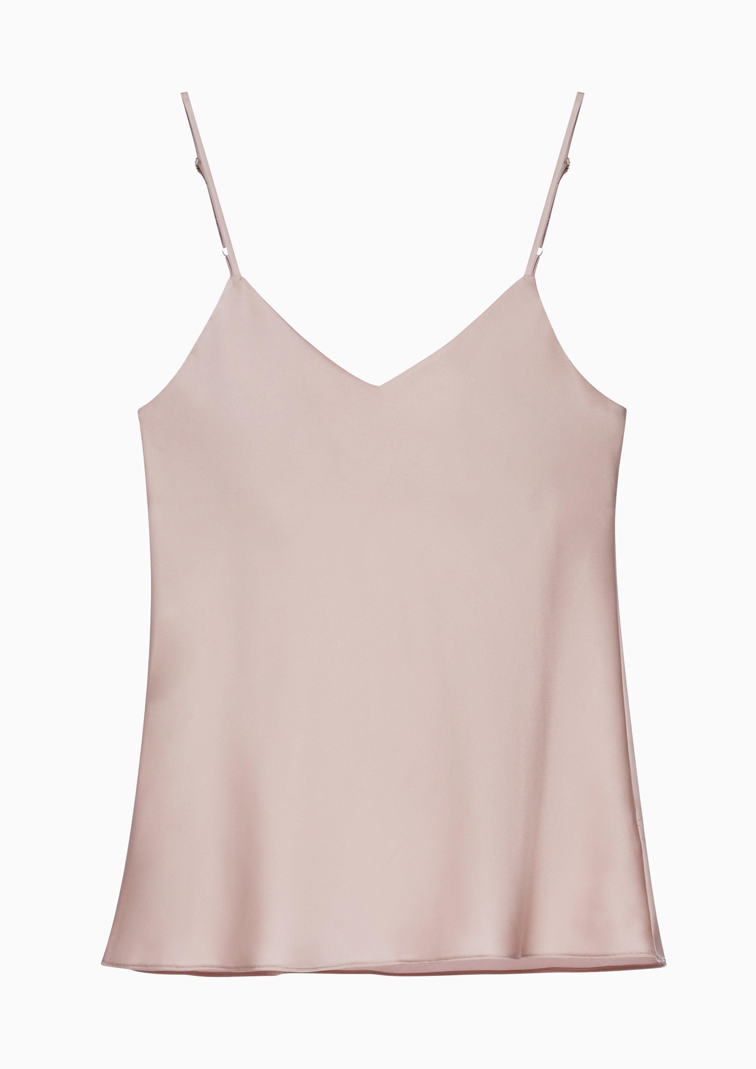 Basic V Neckline Top Nude