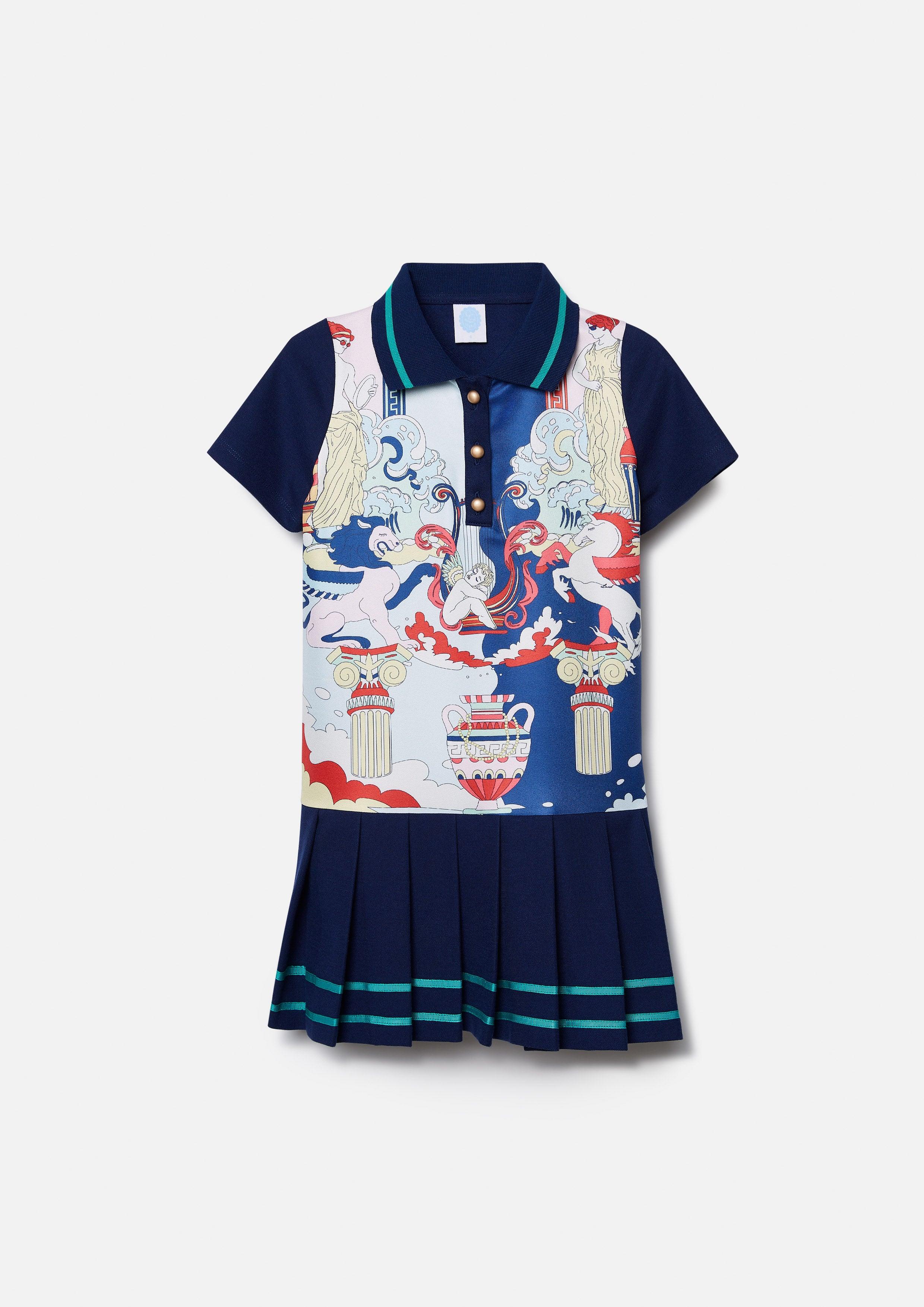 Lost in Museum Little Elysian Muse Polo Dress Navy