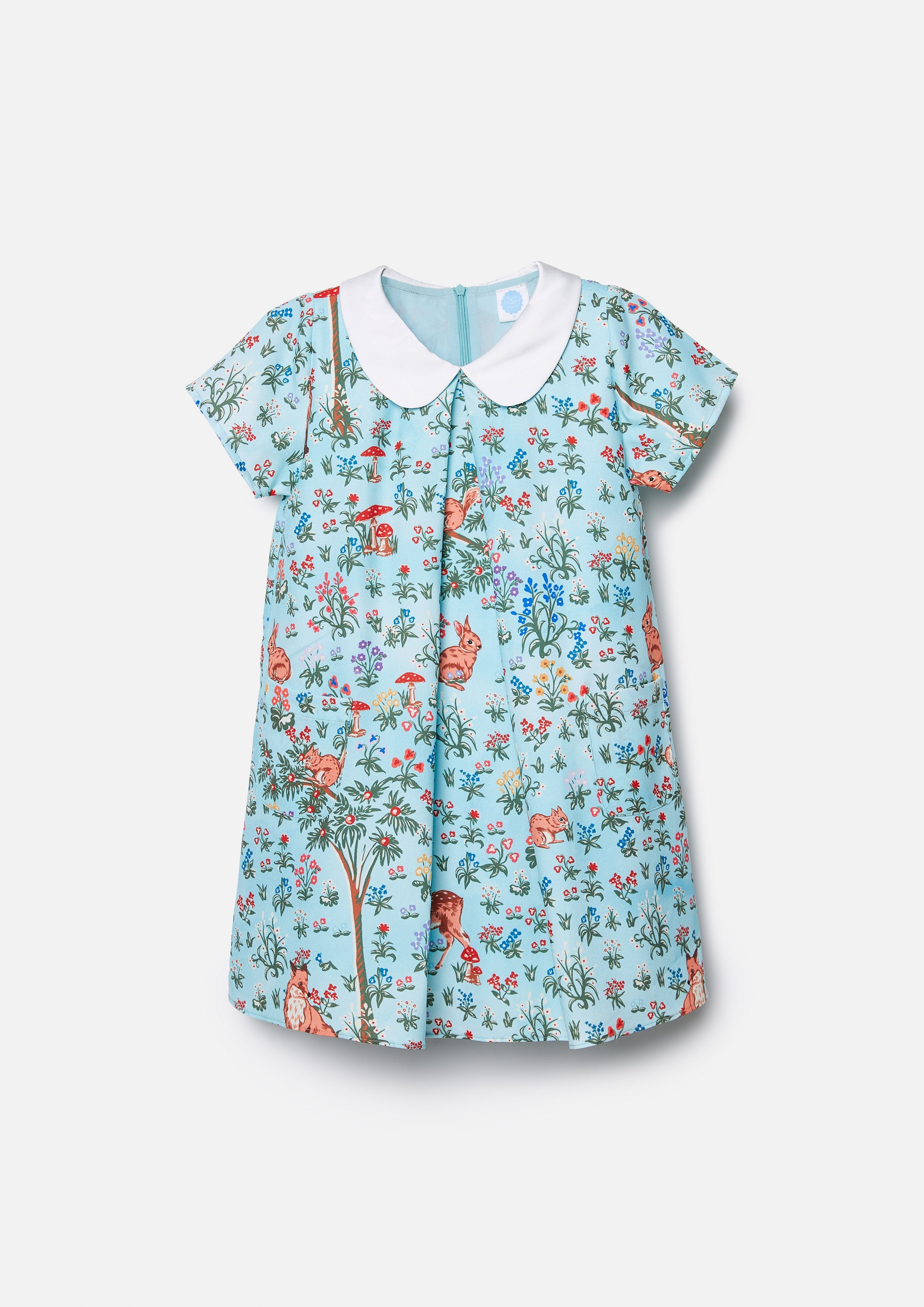 Printed Short Sleeve Dress For Girls Lost In Museum Collection