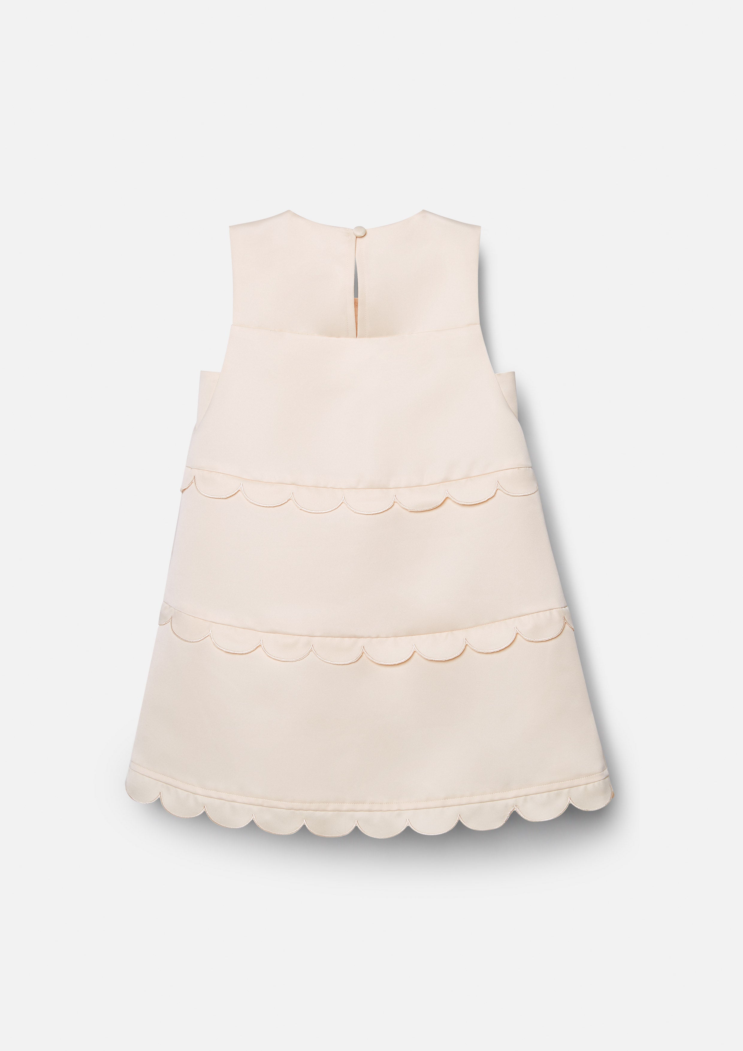 Sleeveless Scallop Trim Dress For Girls Lost In Museum Collection