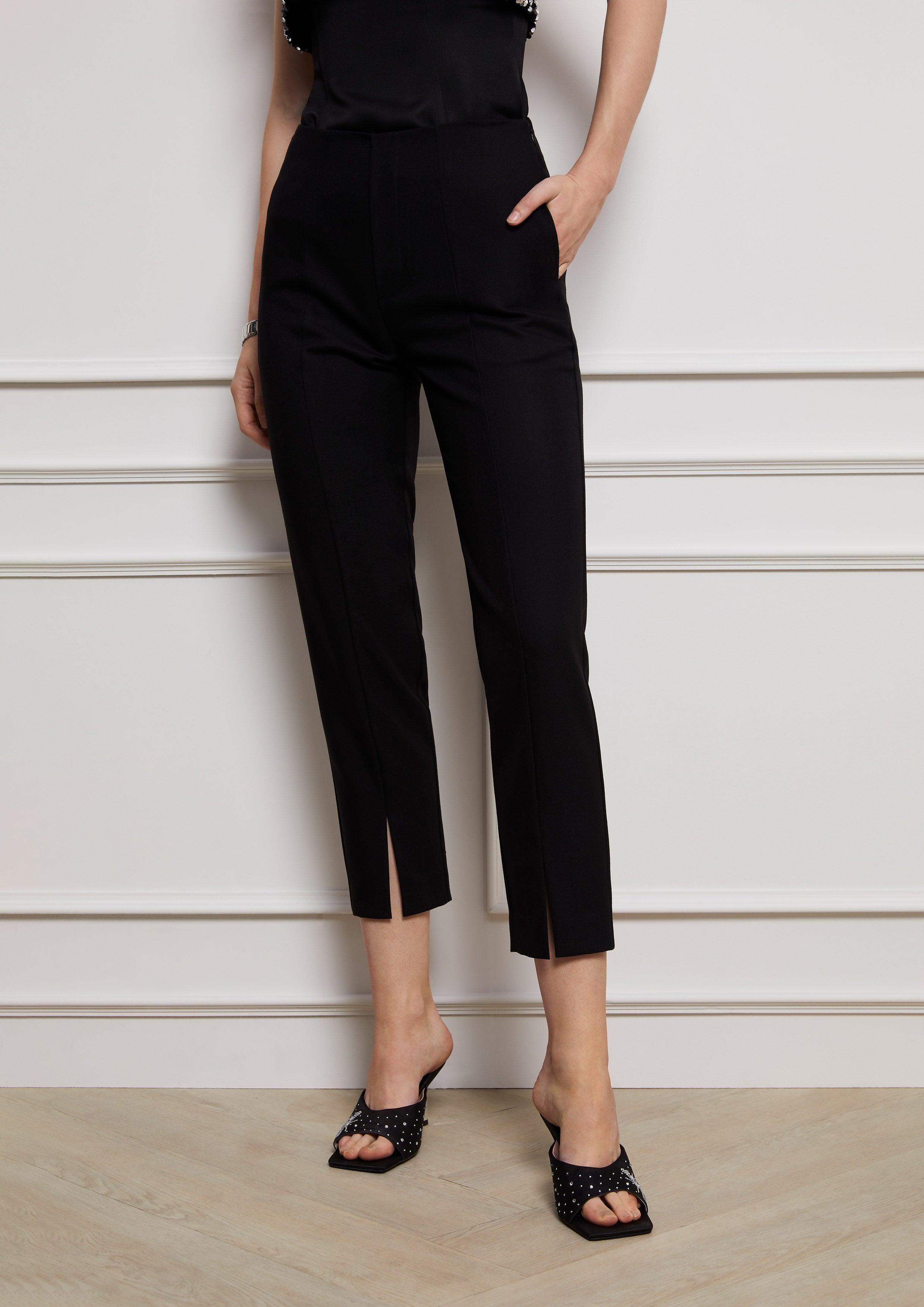 Lost in Museum High Waist Sleek Pants Black