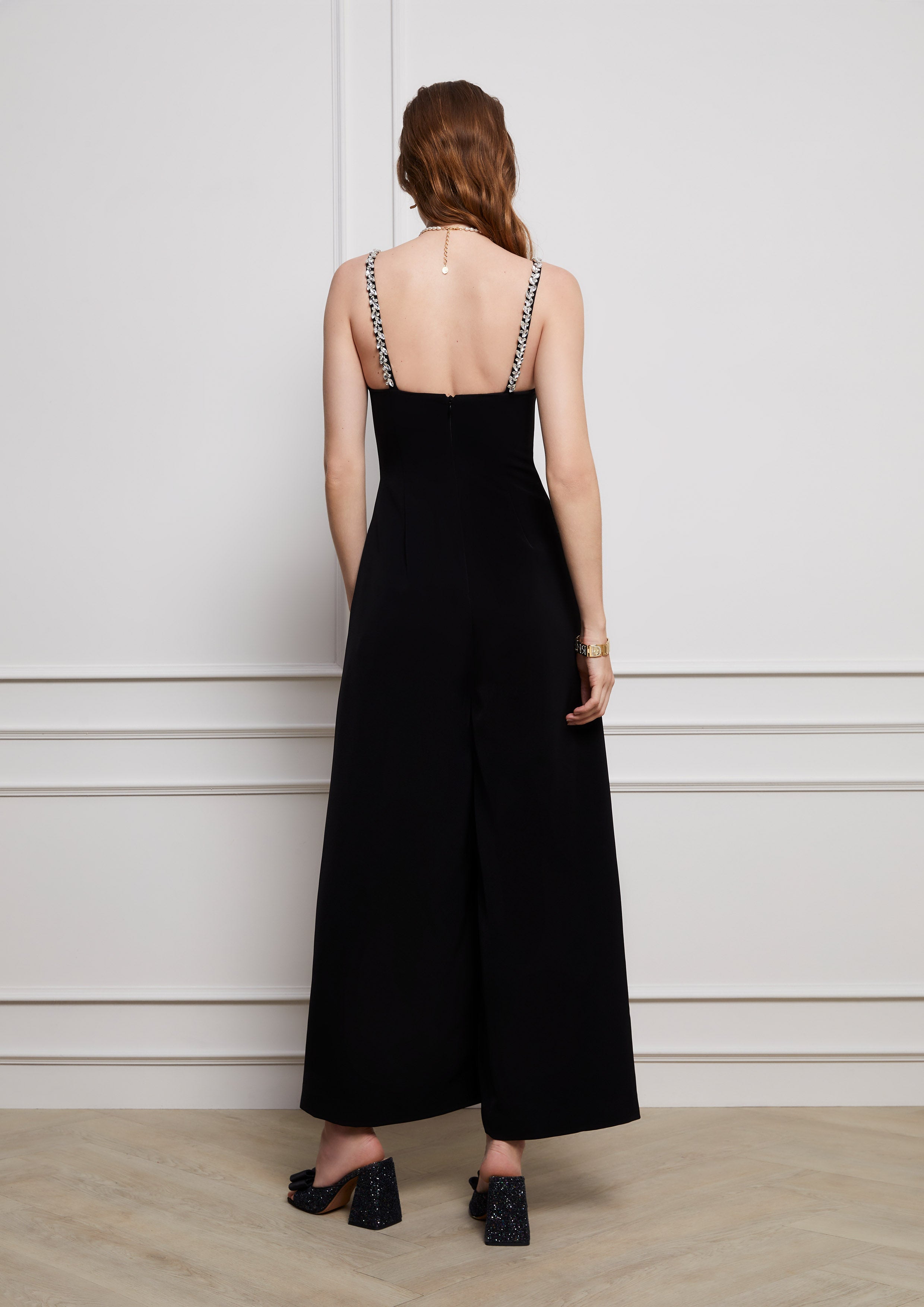 Crystal Strap Flare Jumpsuit Lost In Museum Collection