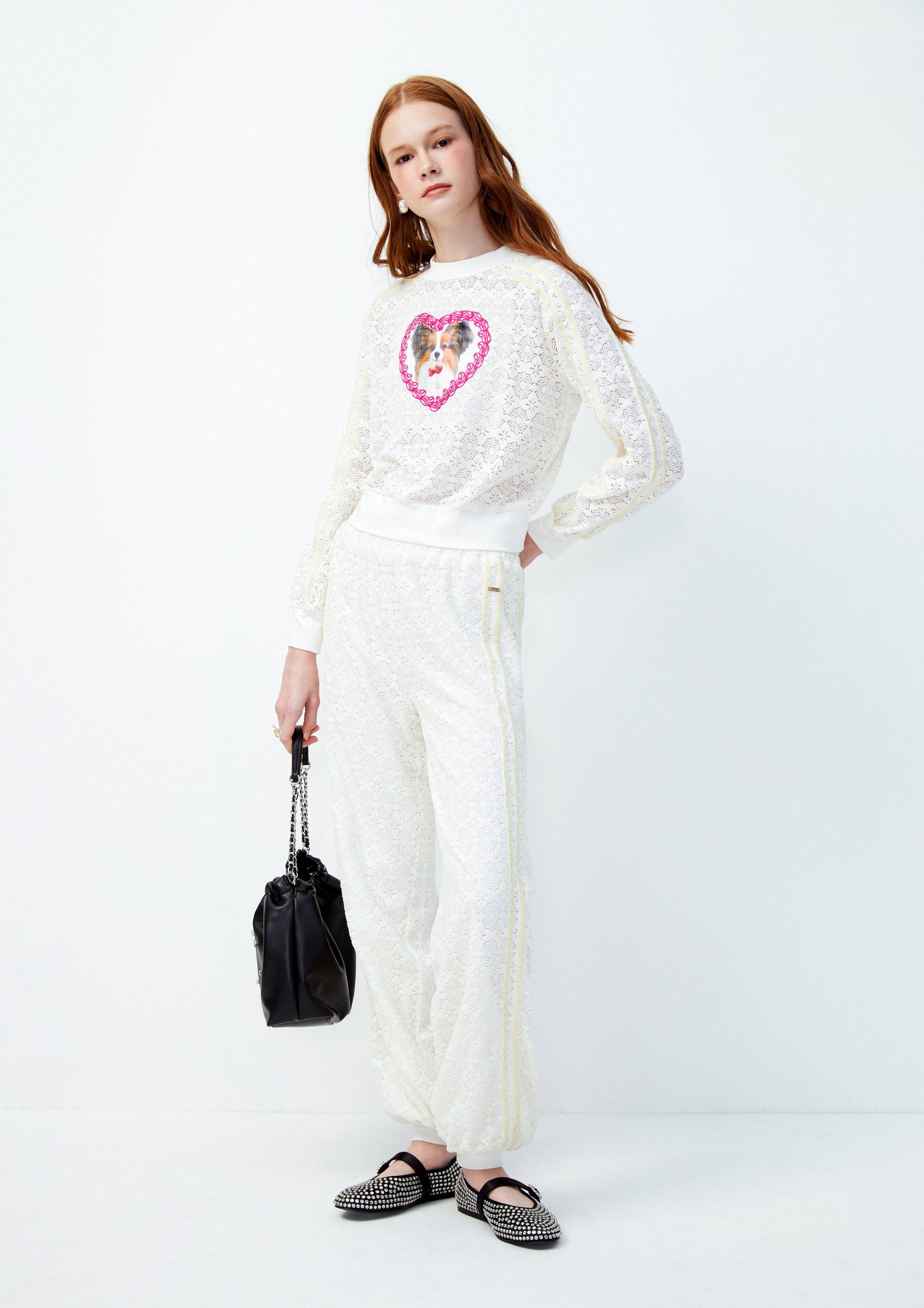 Lost In Museum Cherie Amour Sweatpants White