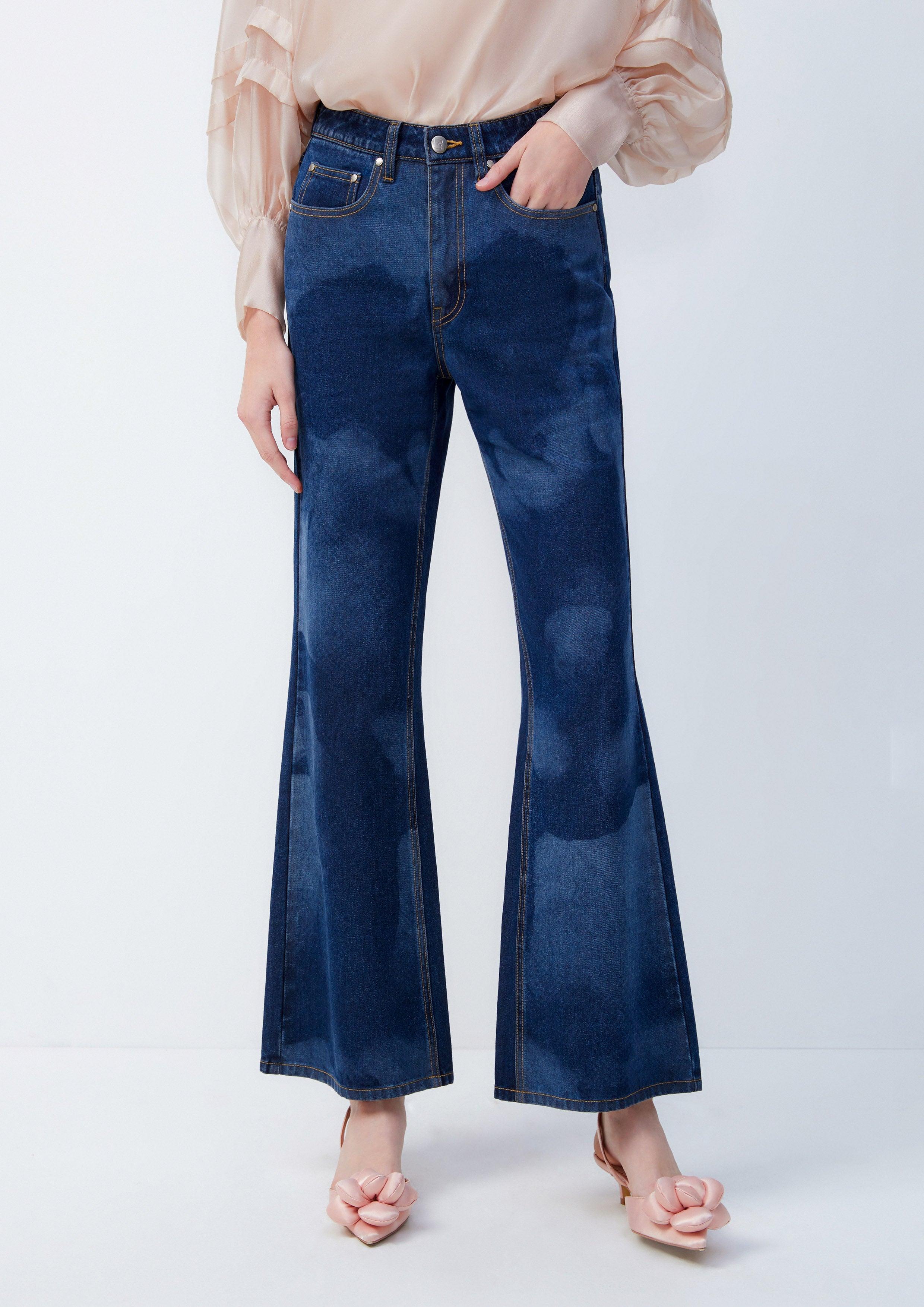 Amor And Psyche Flared Jeans Blue