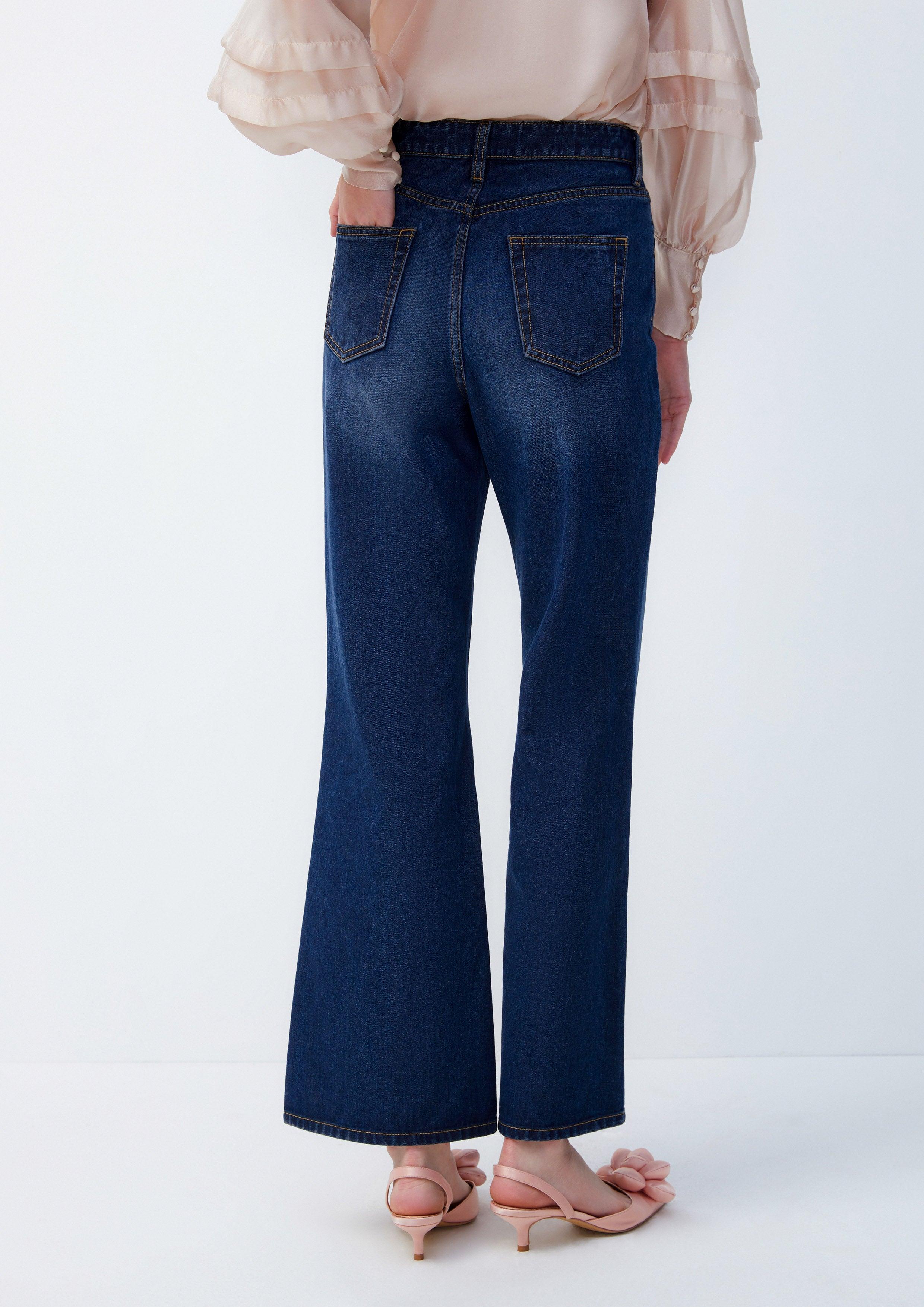 Amor And Psyche Flared Jeans Blue