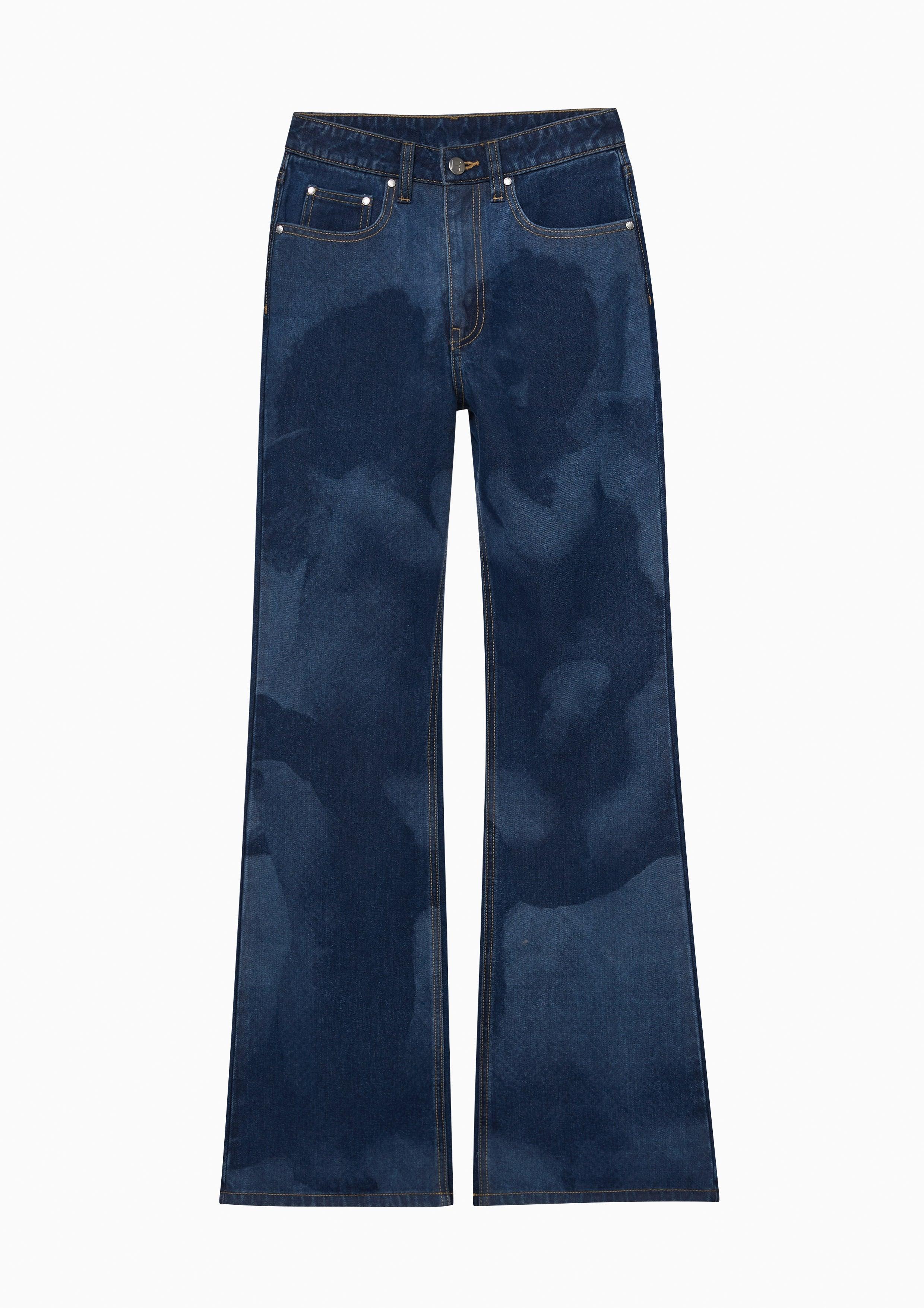 Amor And Psyche Flared Jeans Blue