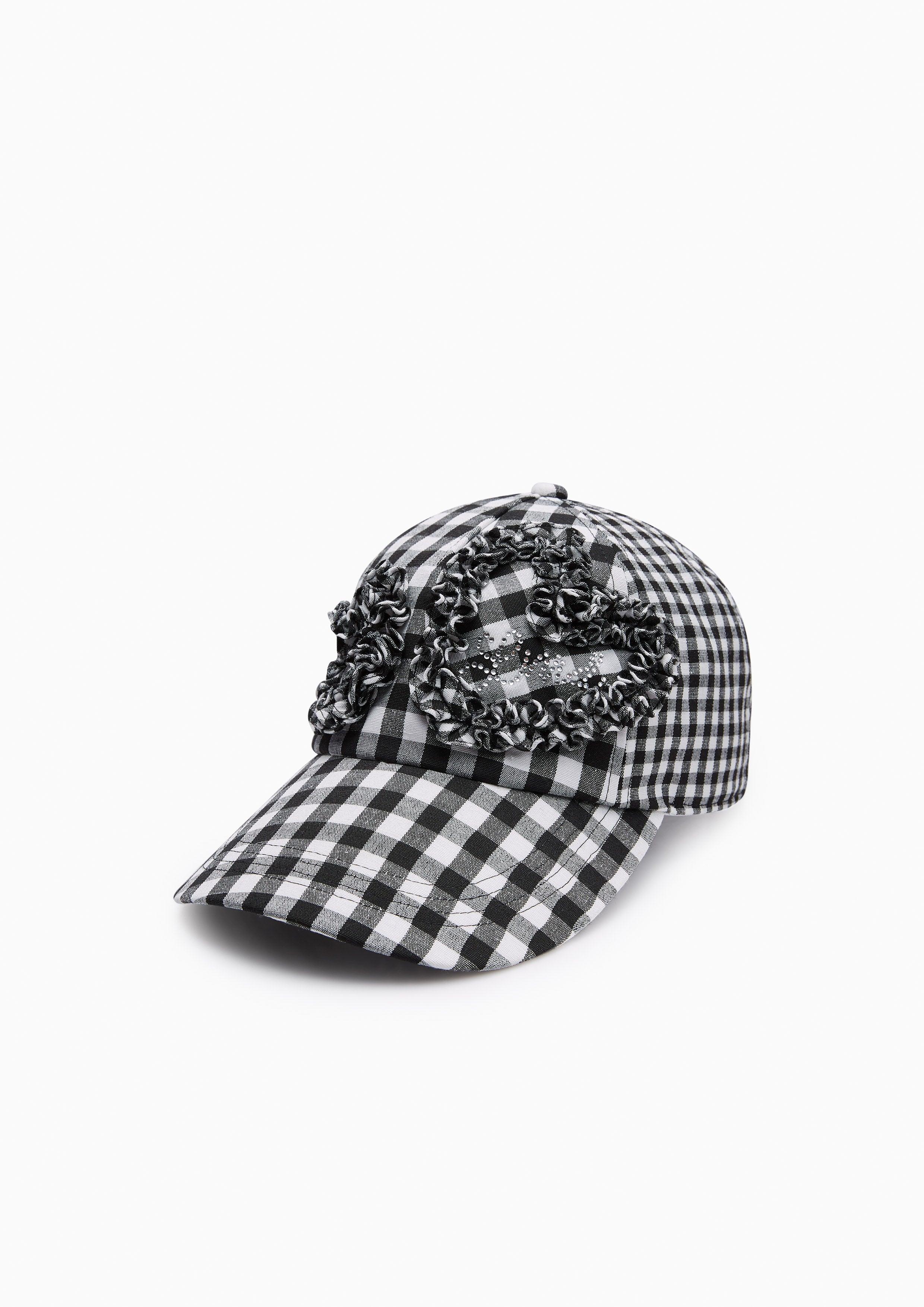 Alyssa Checkered Baseball Cap Black