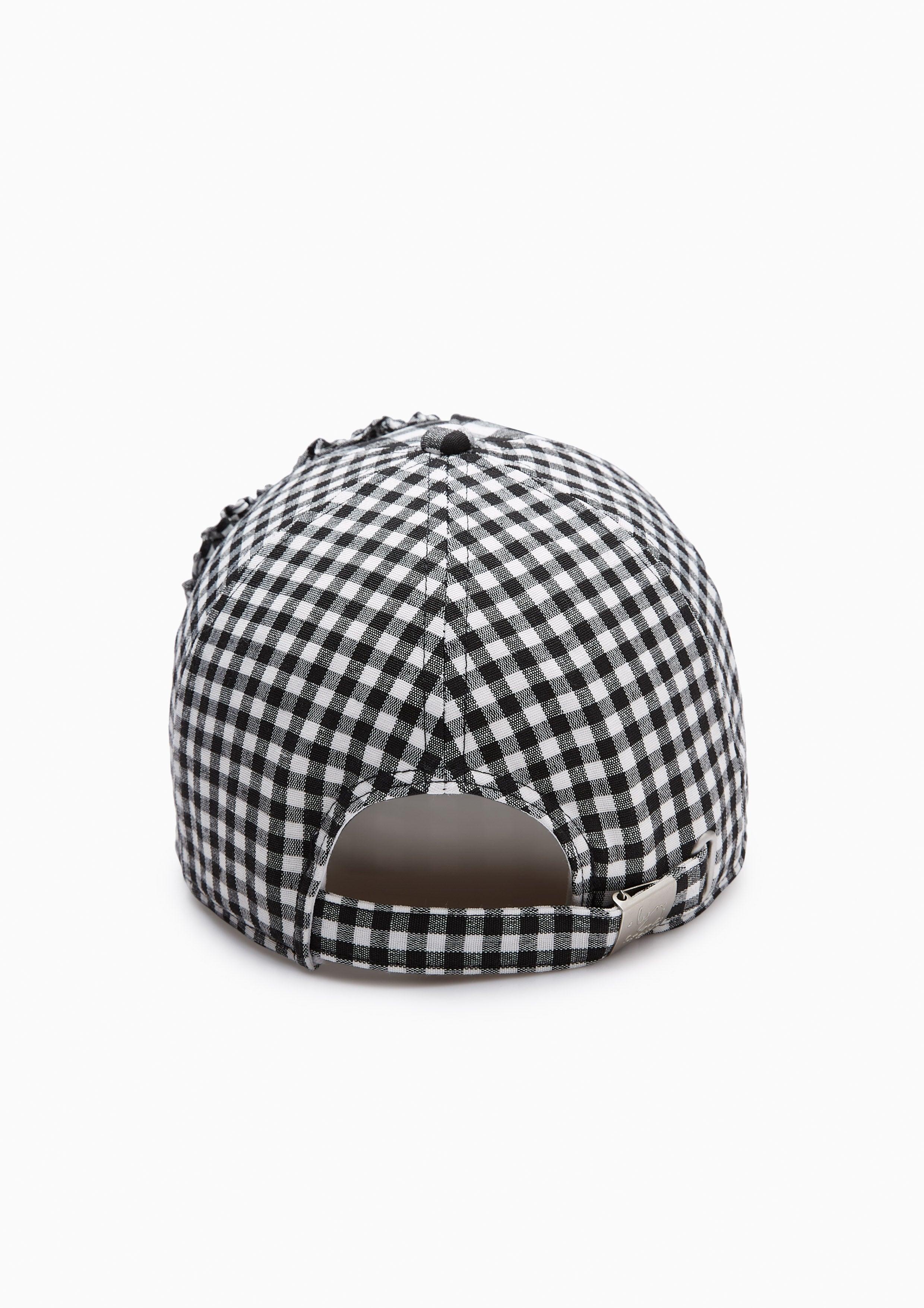 Alyssa Checkered Baseball Cap Black