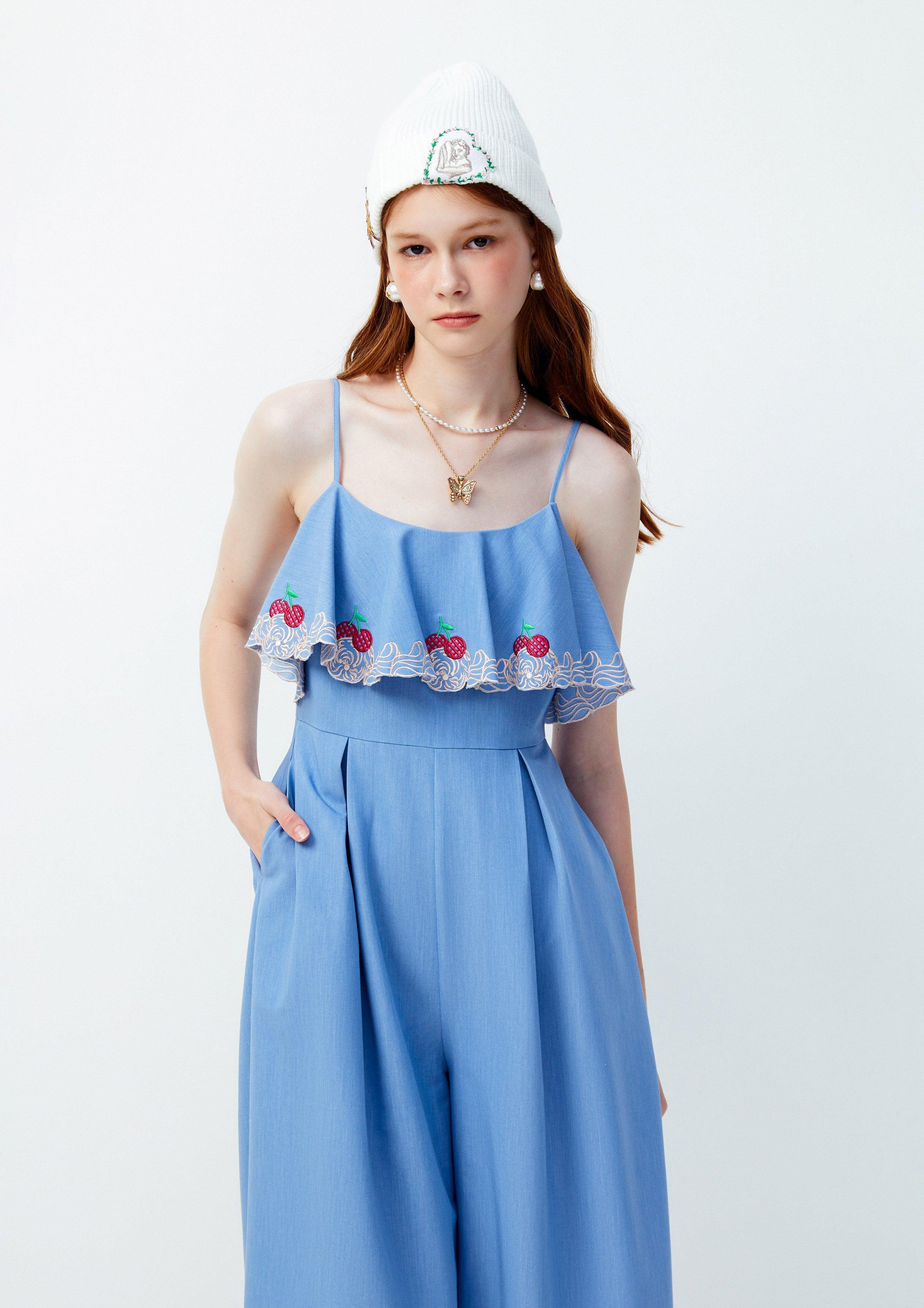 Cherie Amour Eclatante Romper Blue