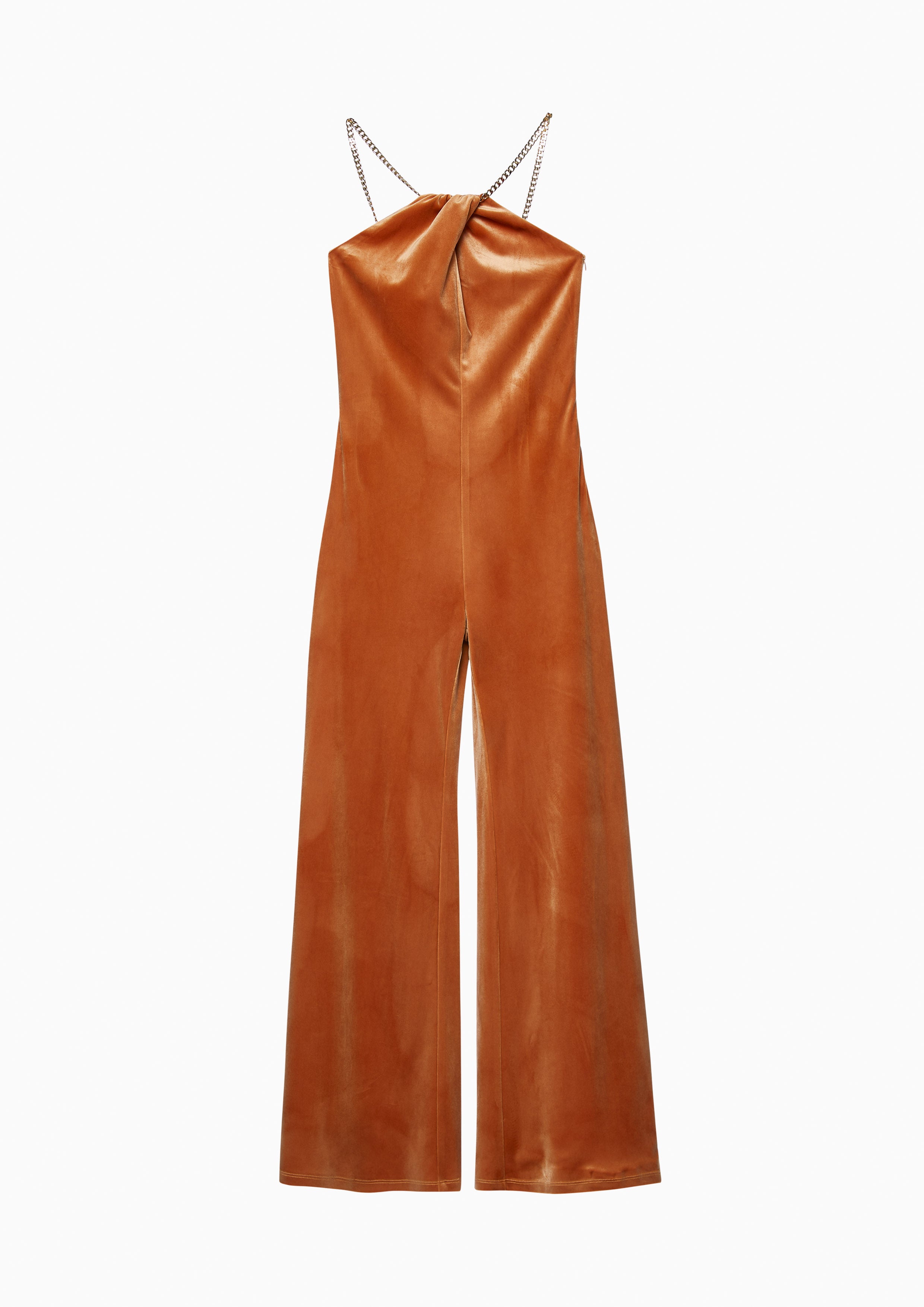 Velvet Chain Strap Jumpsuit Lost In Museum Collection