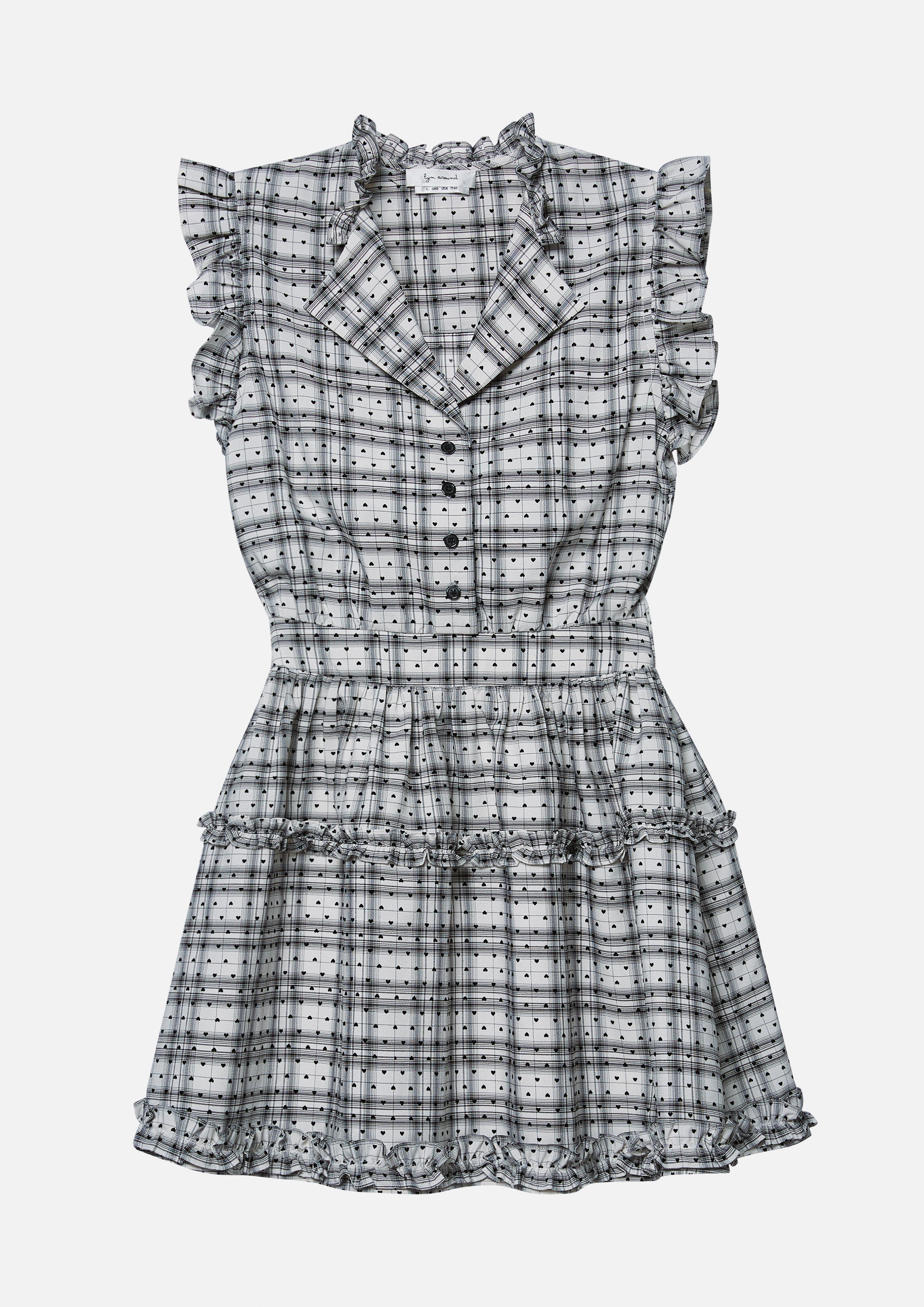 Plaid&Heart Polka Dot Mini Dress Lost In Museum Collection