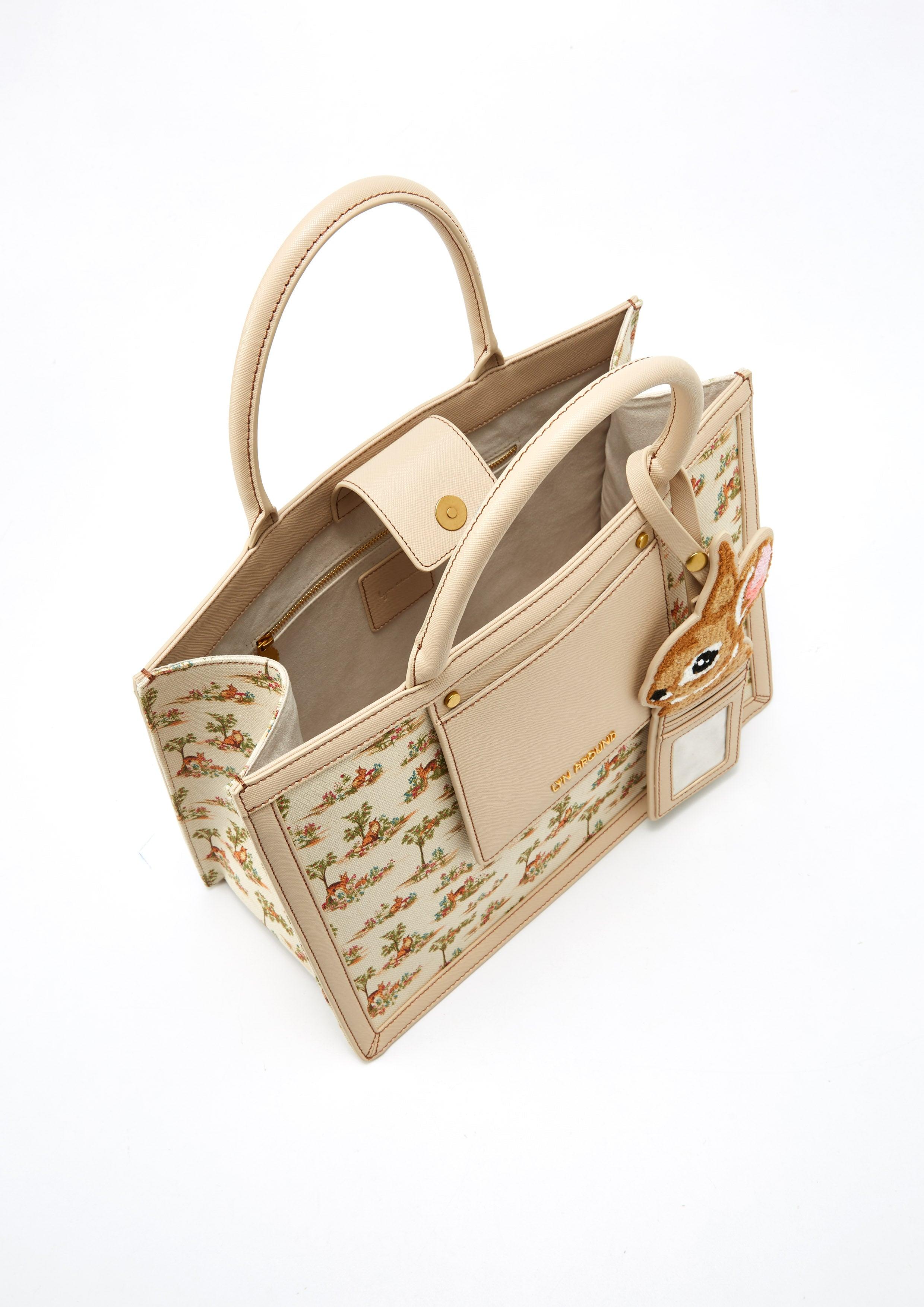 Orlene Tote Bag Printed Beige