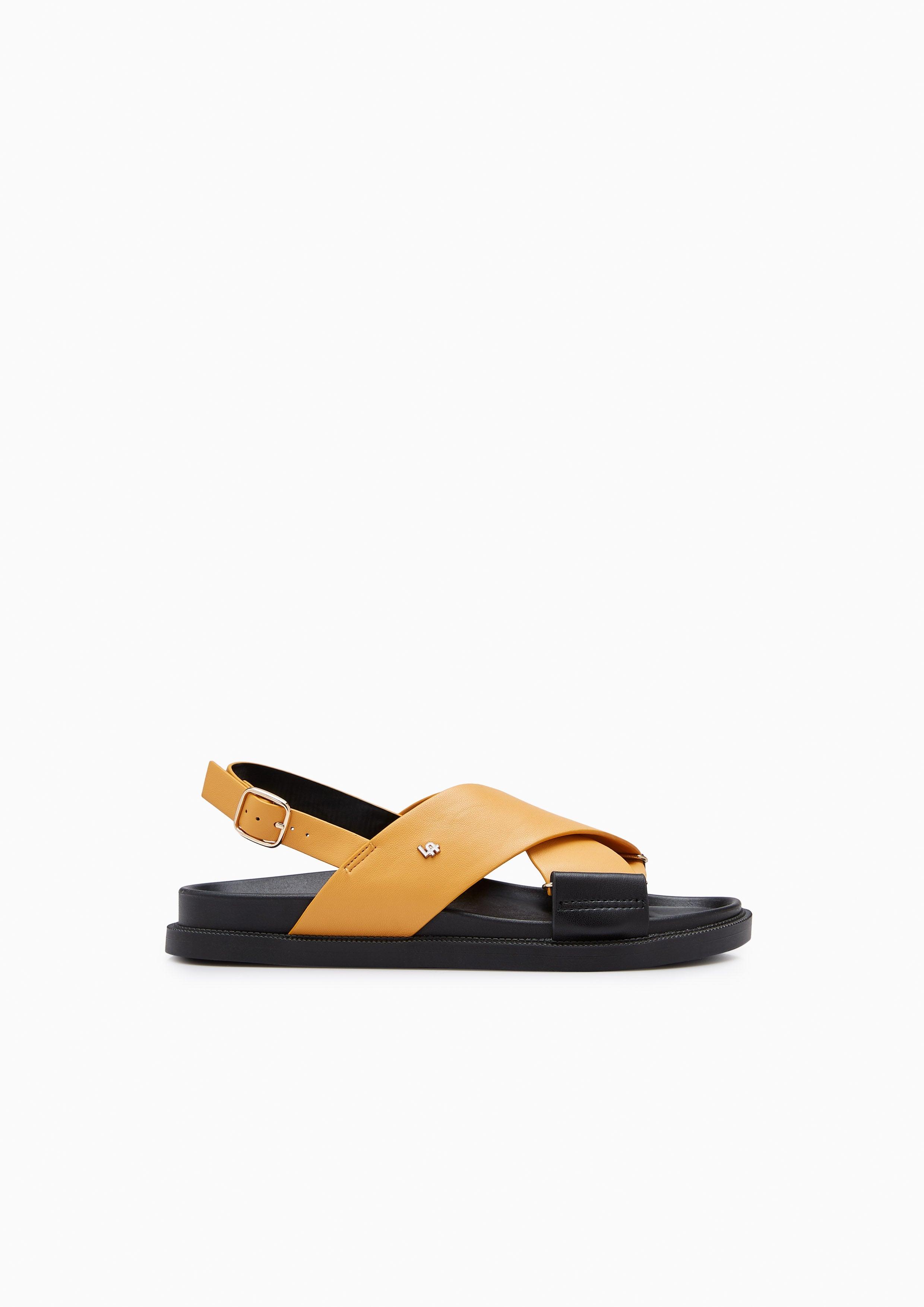 Alan Flat Sandals Black