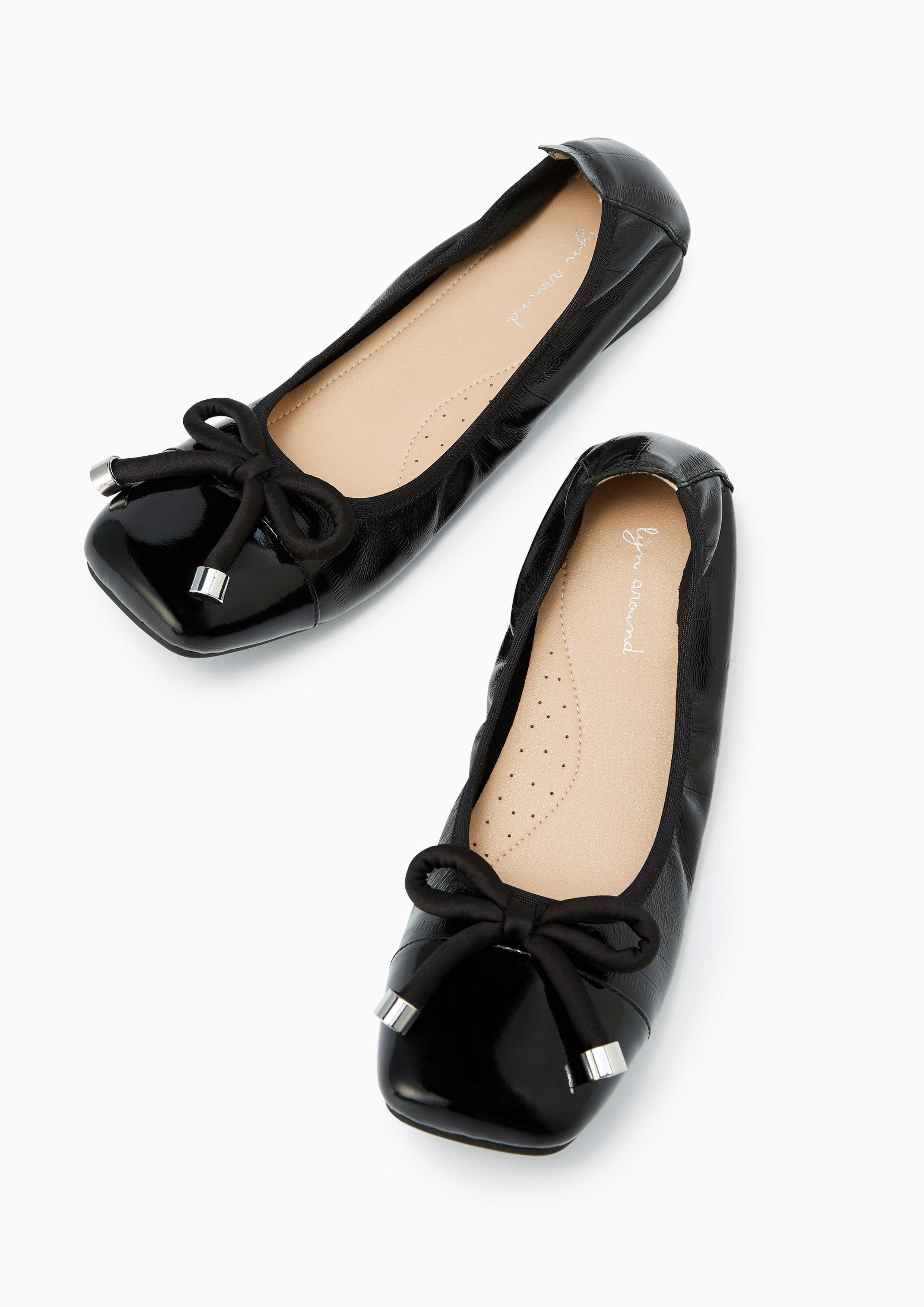 Hirono Ballerinas Black