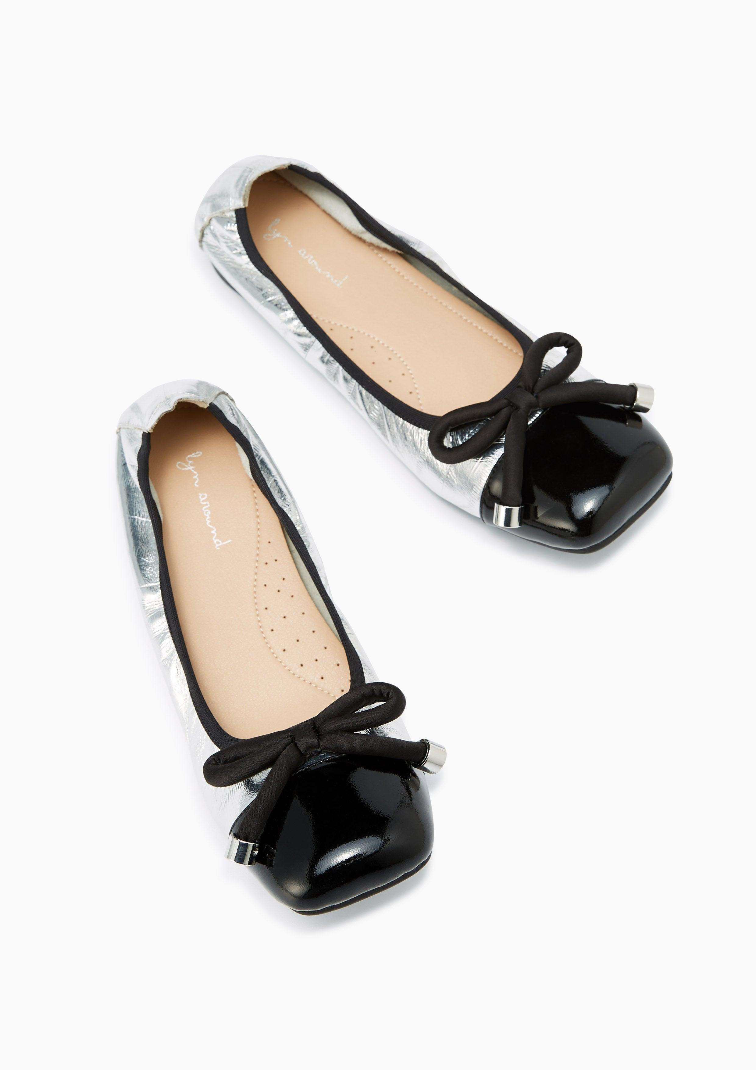 Hirono Ballerinas Silver