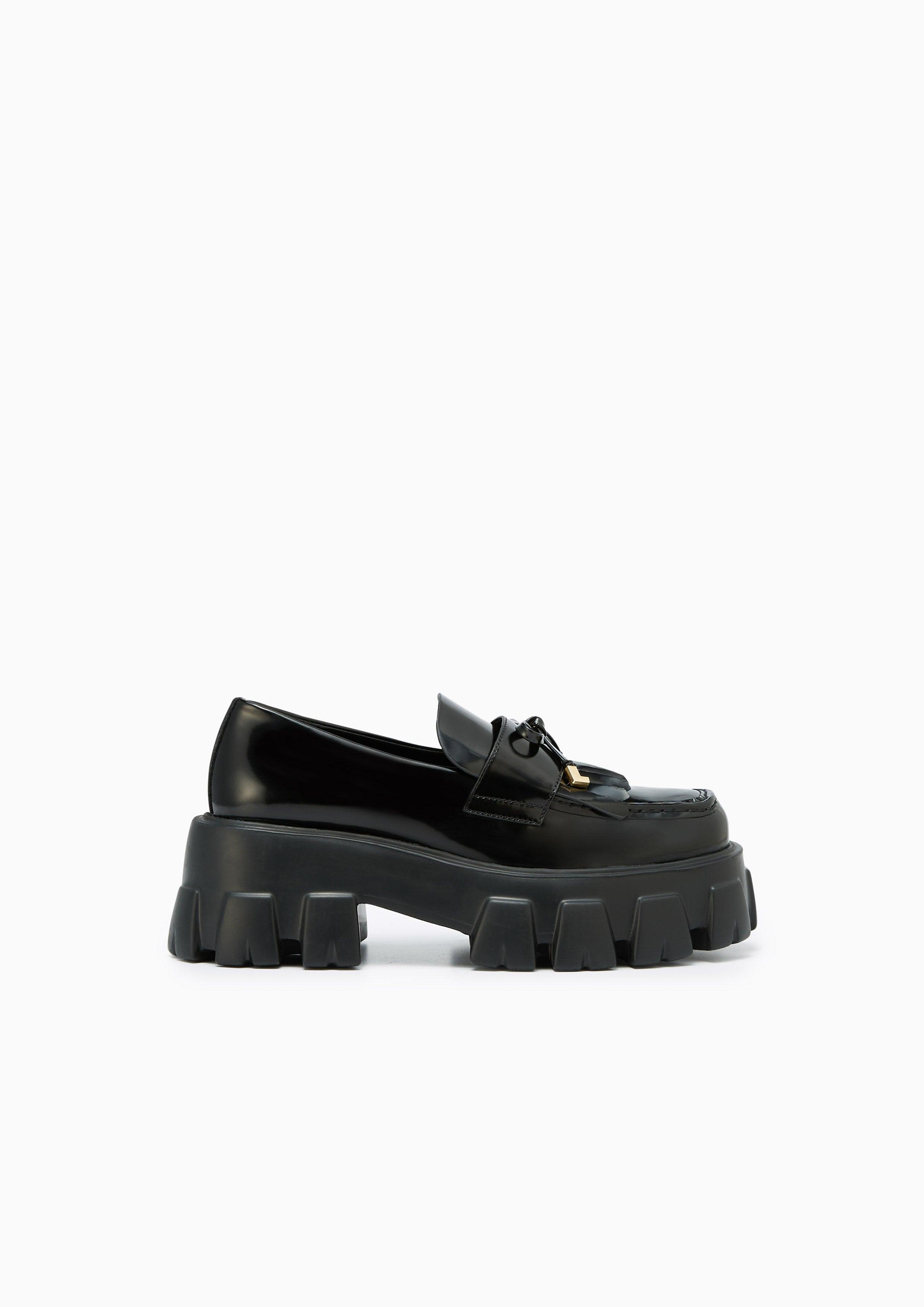 Pinkukung Platform Loafers Black