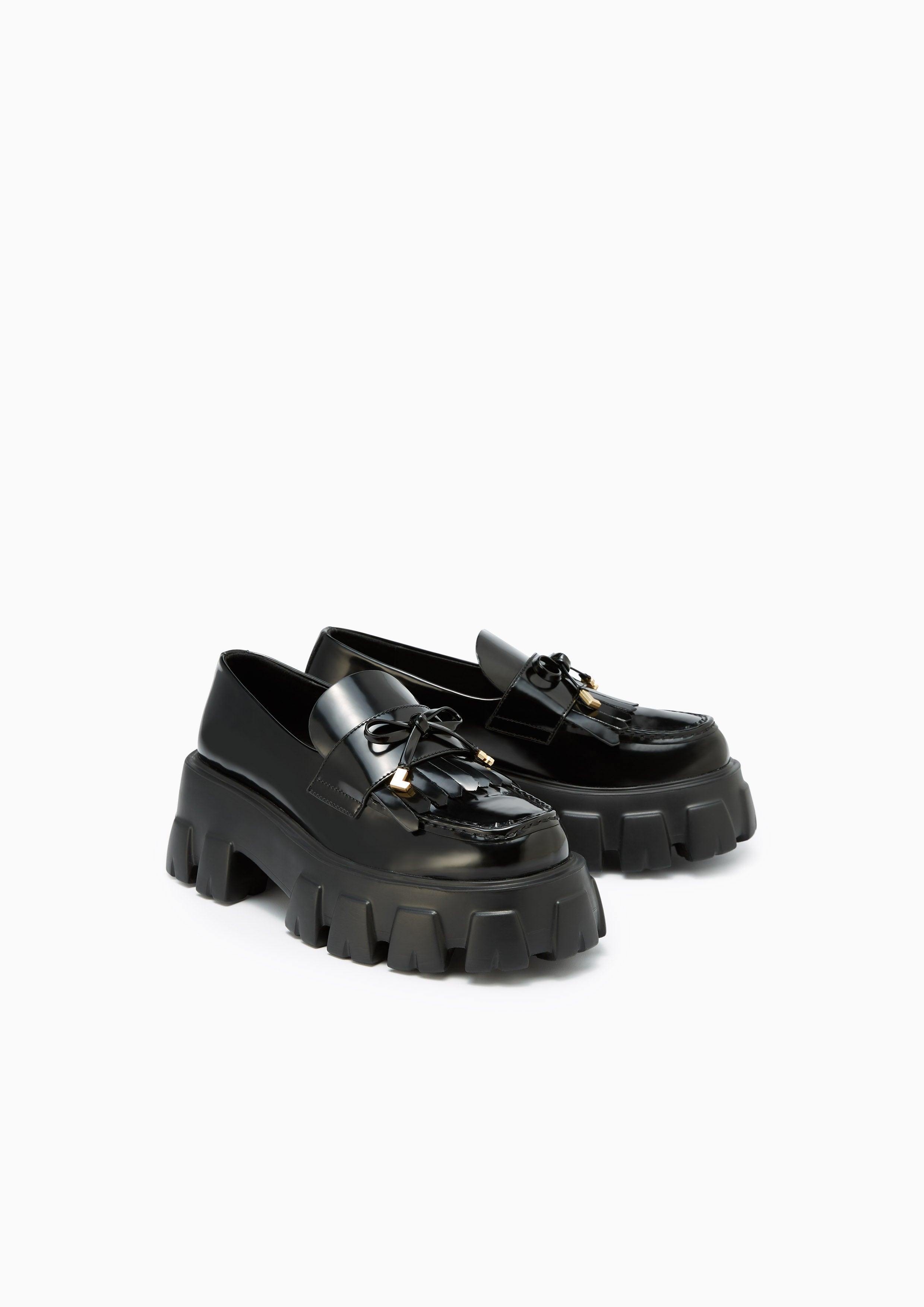 Pinkukung Platform Loafers Black