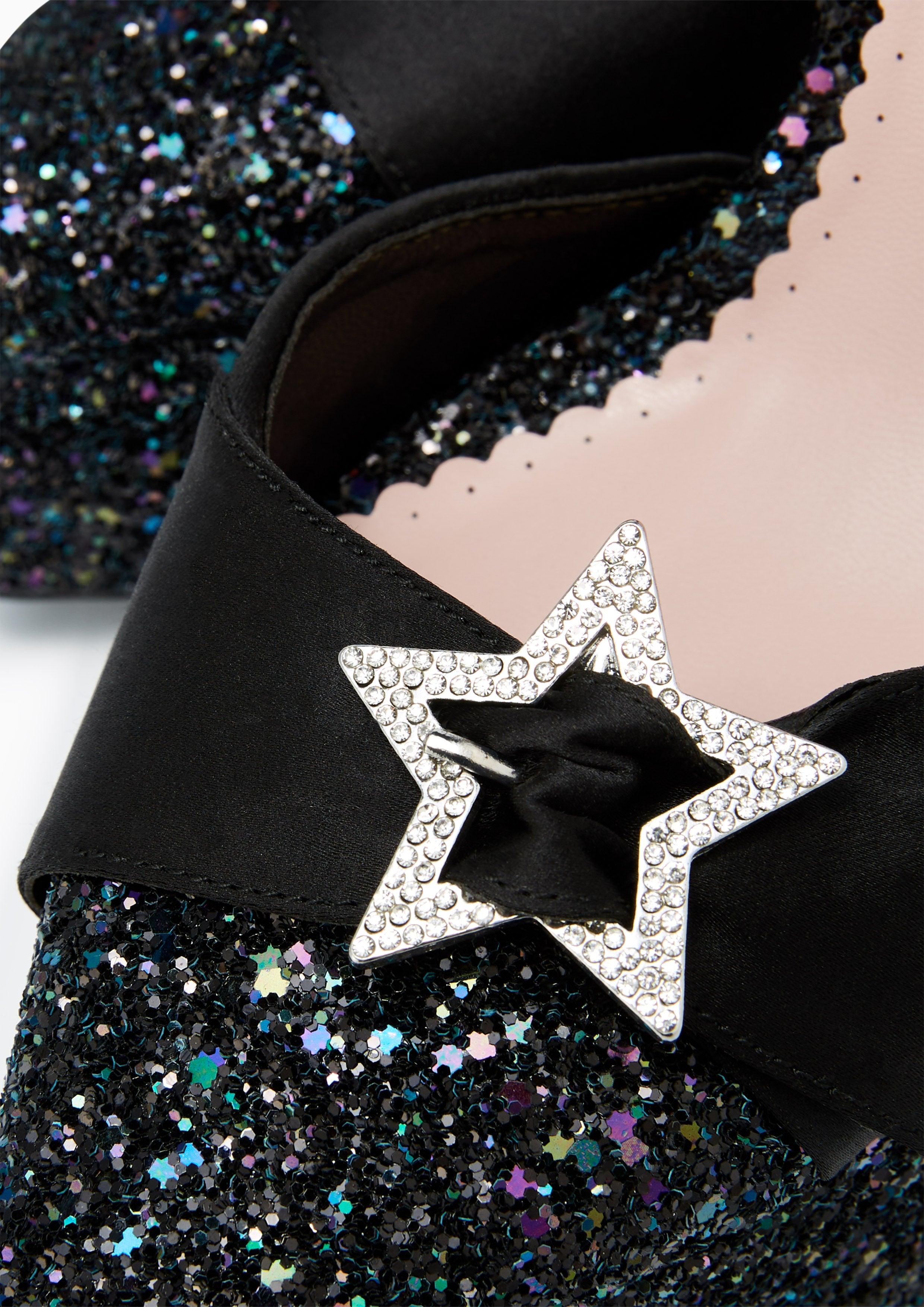 Starry High Heel Mules