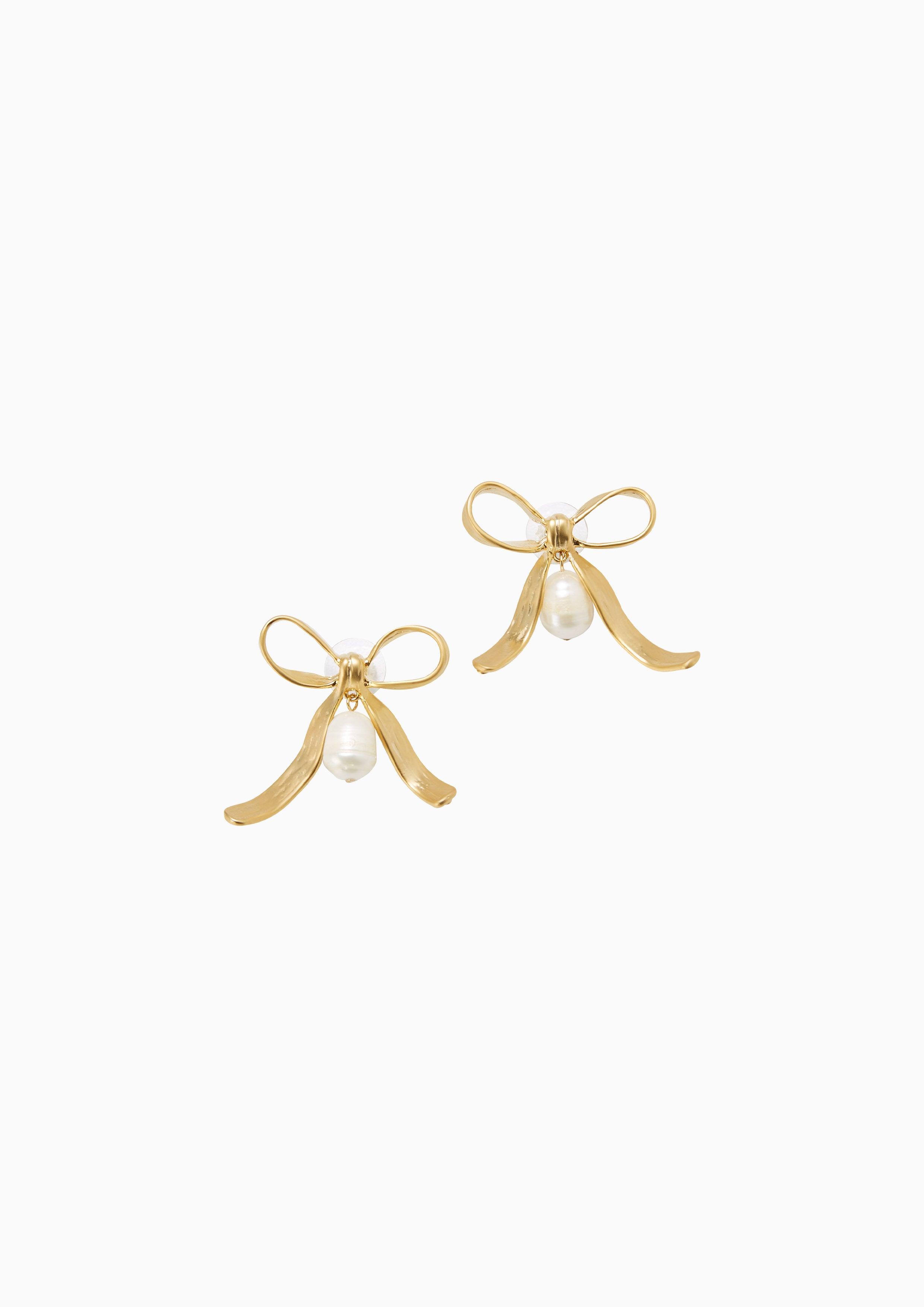 Pretzel Earrings Gold