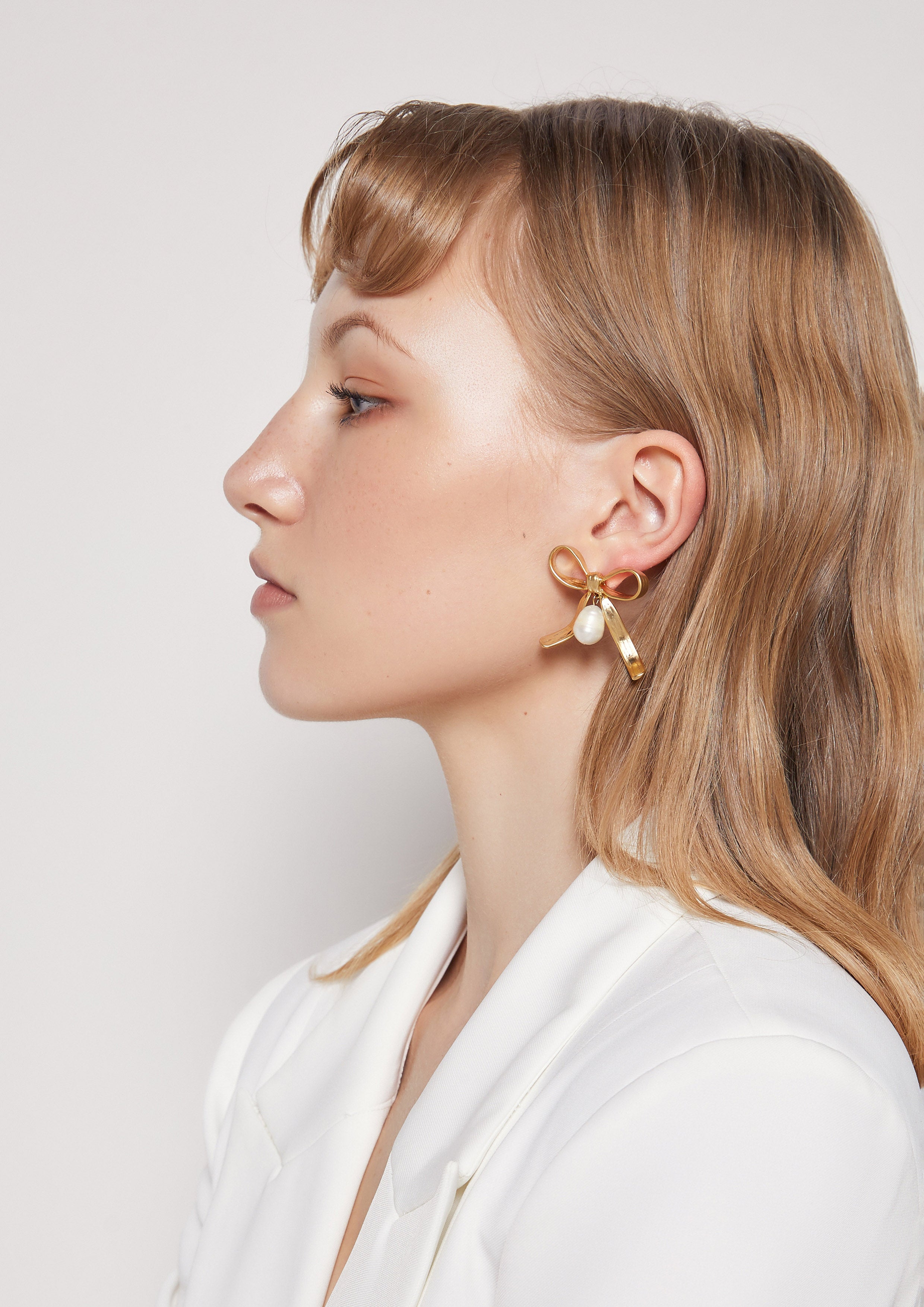 Pretzel Earrings Gold