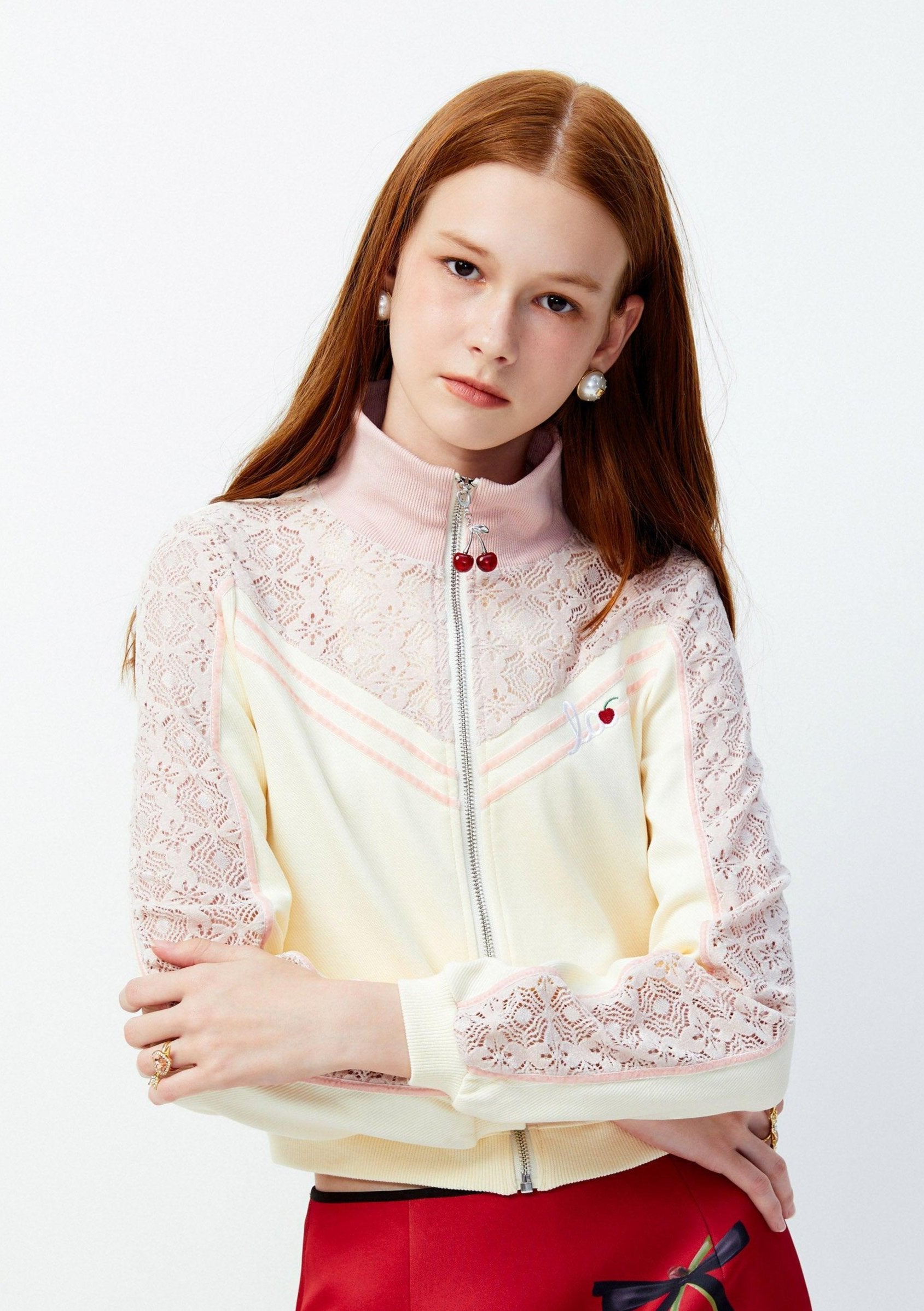 Lost in Museum Cherie Amour Lace Jacket Multi Color