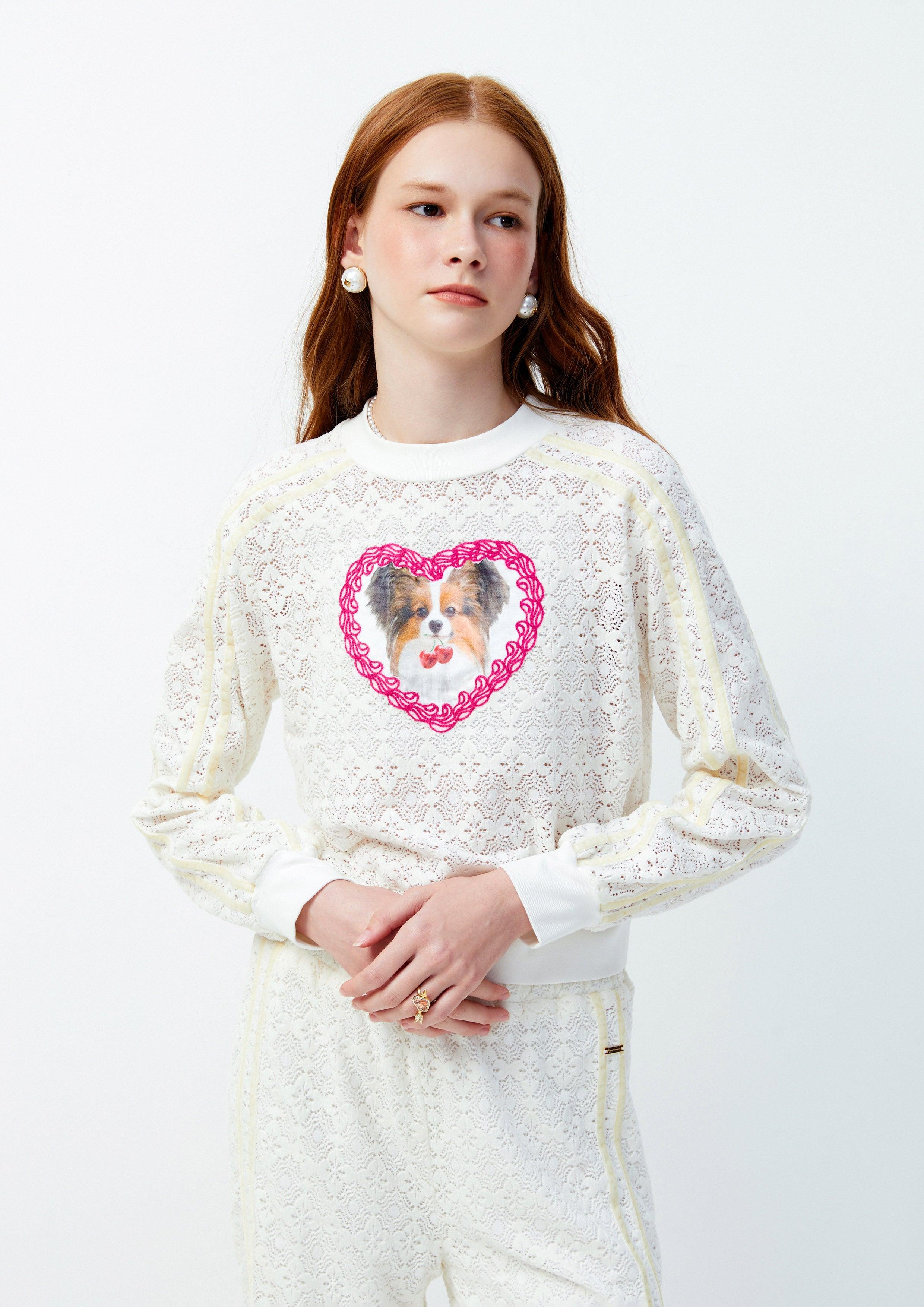 Lost In Museum Lace Cardigan White