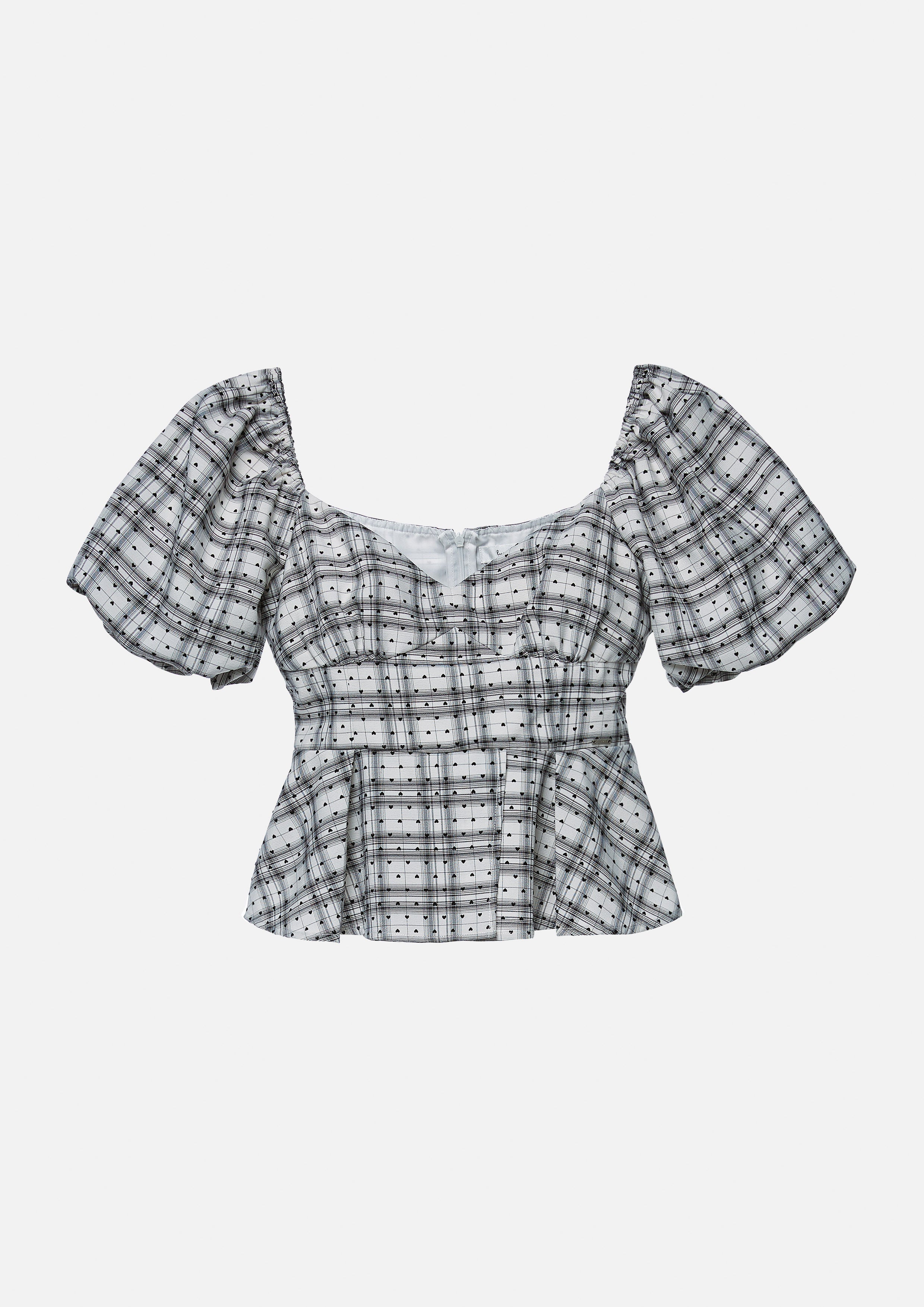 Plaid&Heart Polka Dot Blouse Lost In Museum Collection