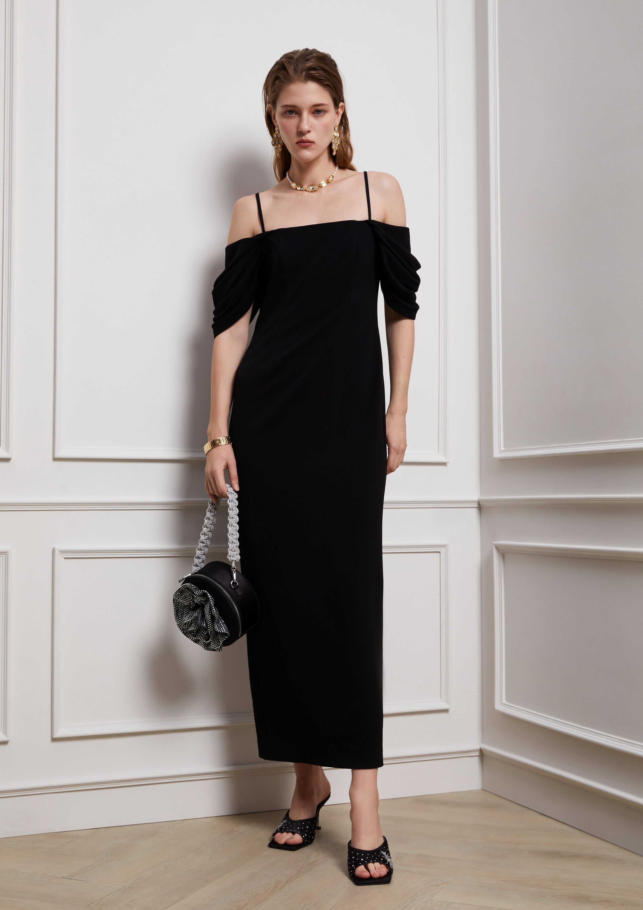 Bardot Maxi Dress Lost In Museum Collection