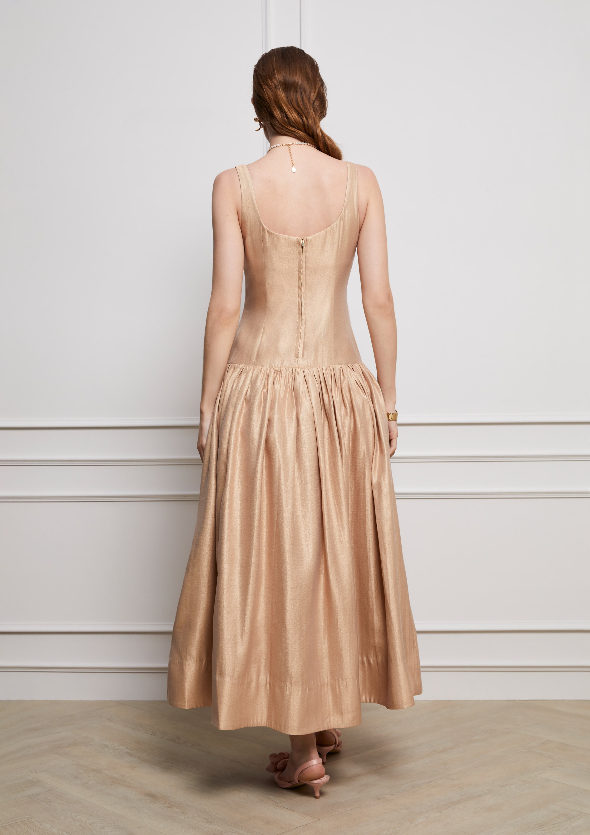 Draped Maxi Dress Lost In Museum Collection