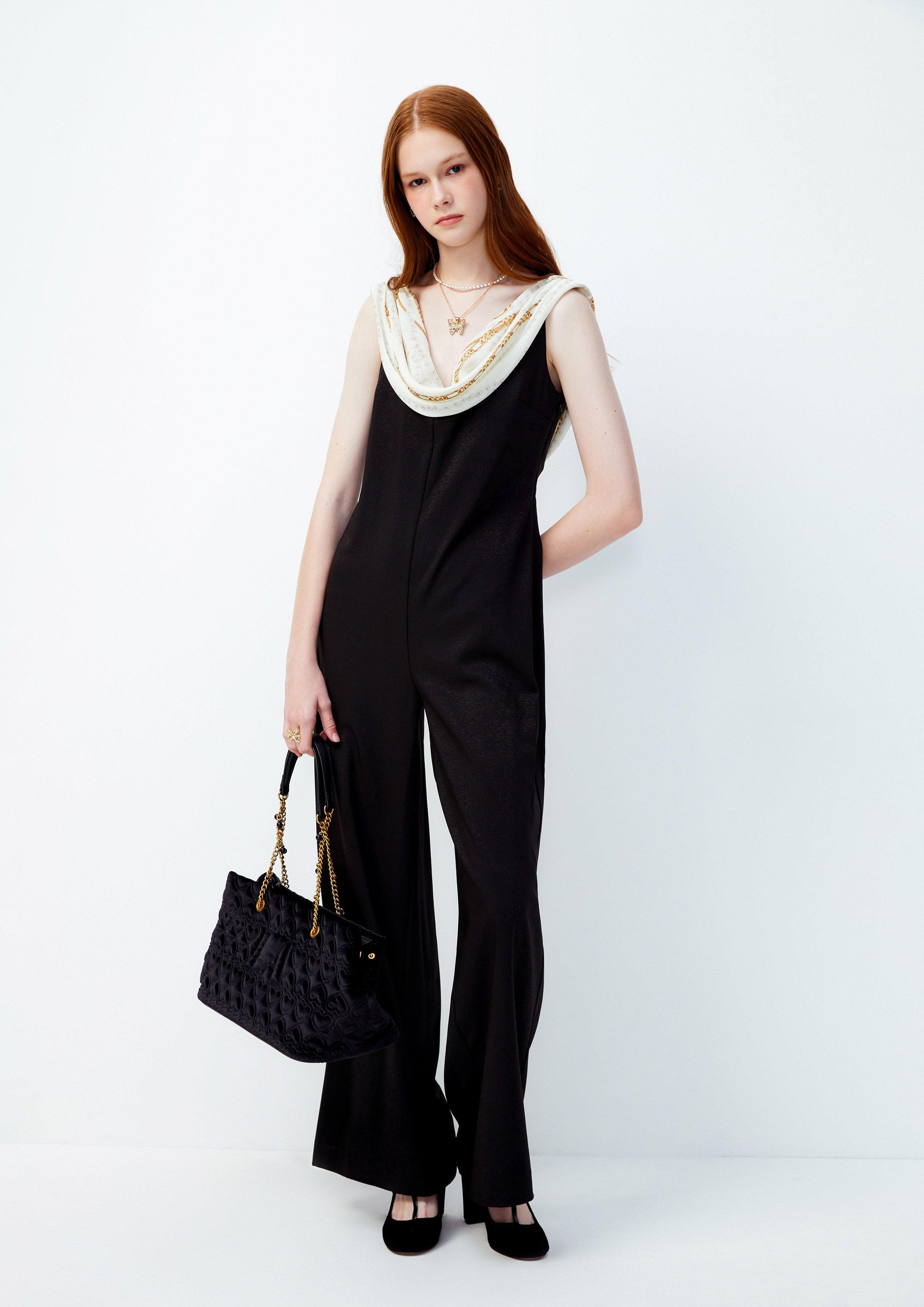 Lost in Museum Golden Athena Jumpsuit Black