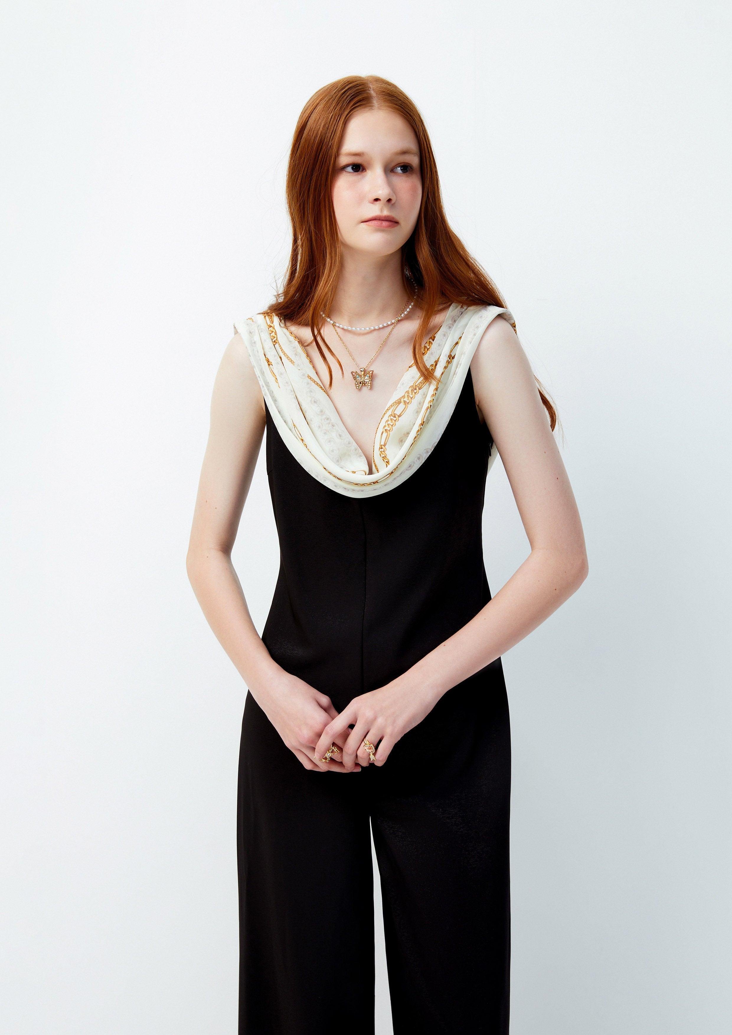 Lost in Museum Golden Athena Jumpsuit Black