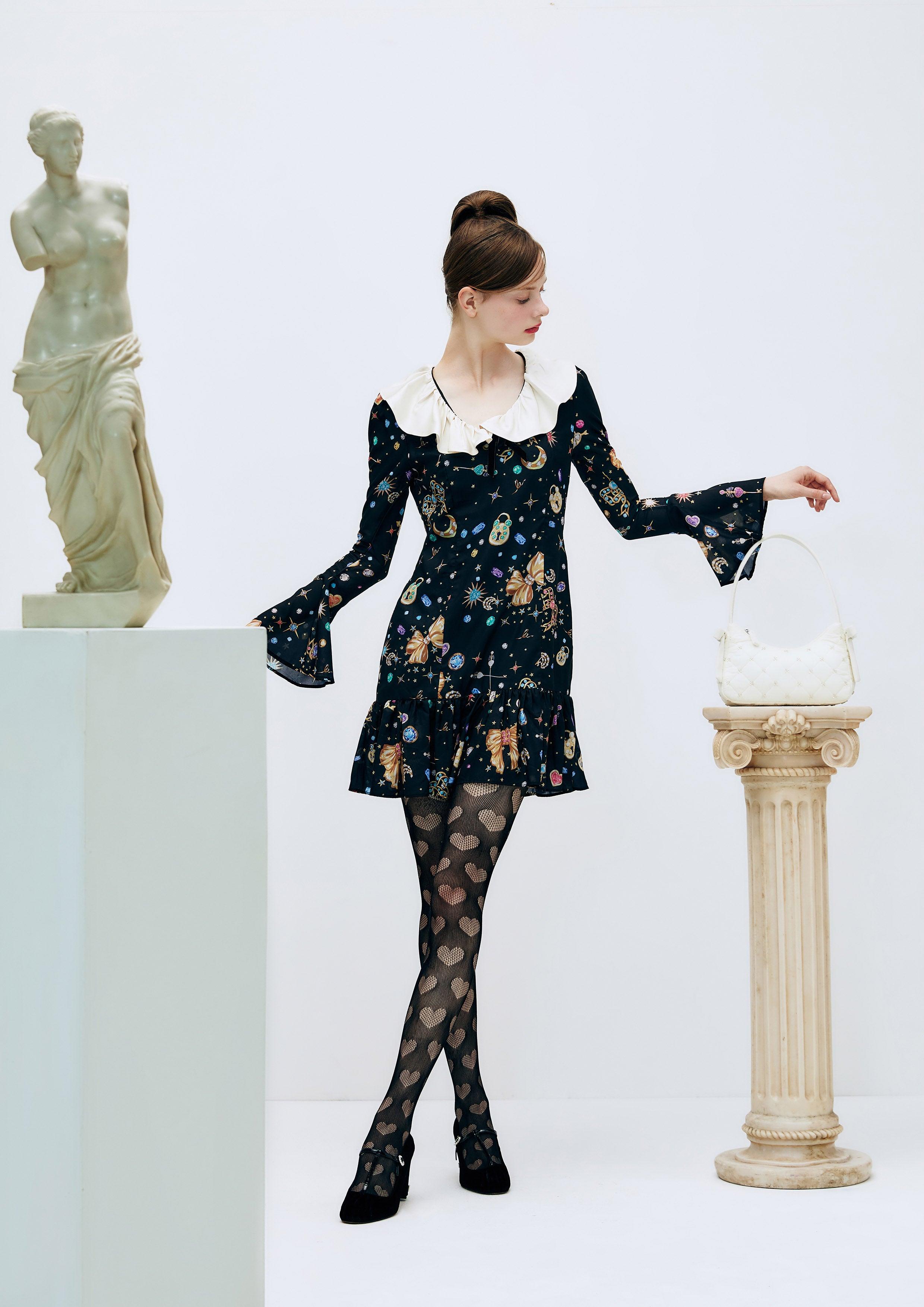 Lost in Museum Jewel Jubilee Dress Black