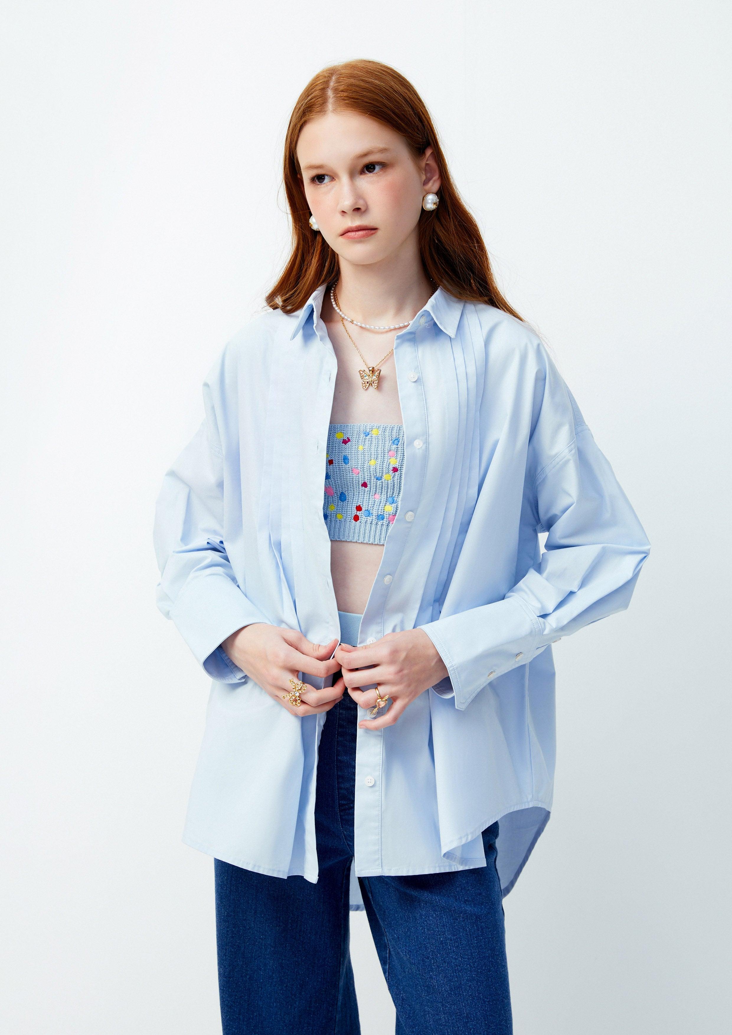 Lost in Museum Gemstone Delight Shirt Set Blue