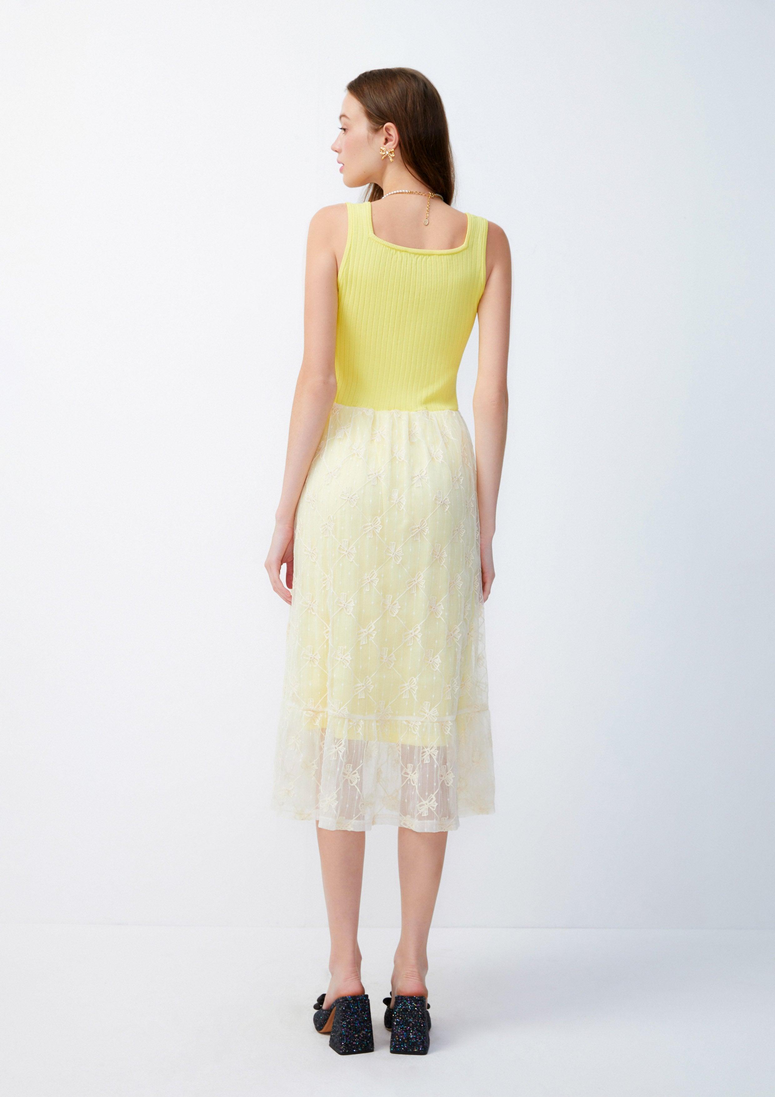 Lost in Museum Radiant Gemstone Maxi Dress Yellow