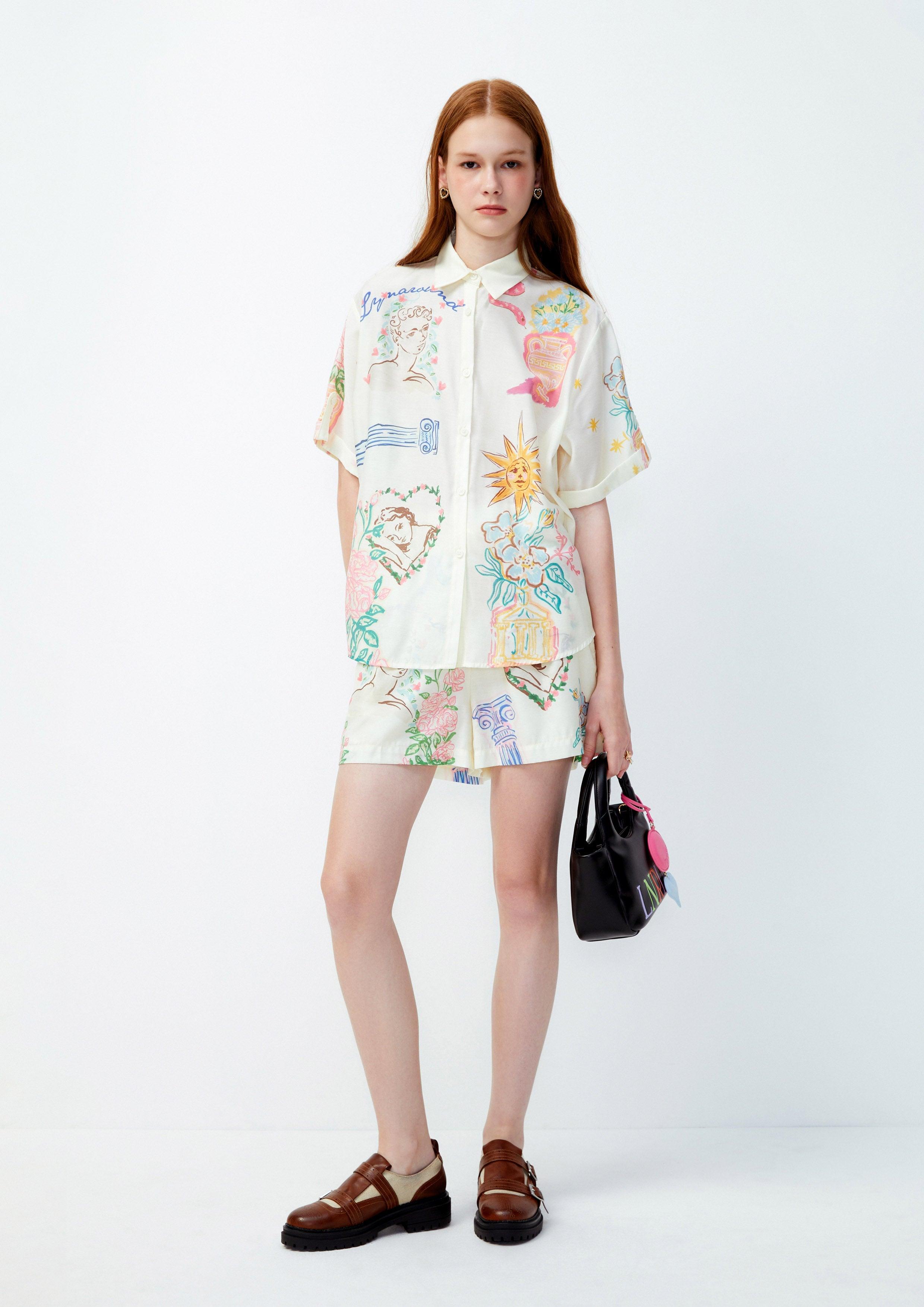 Lost in Museum Elysian Joy Echo Shirt Multi Color