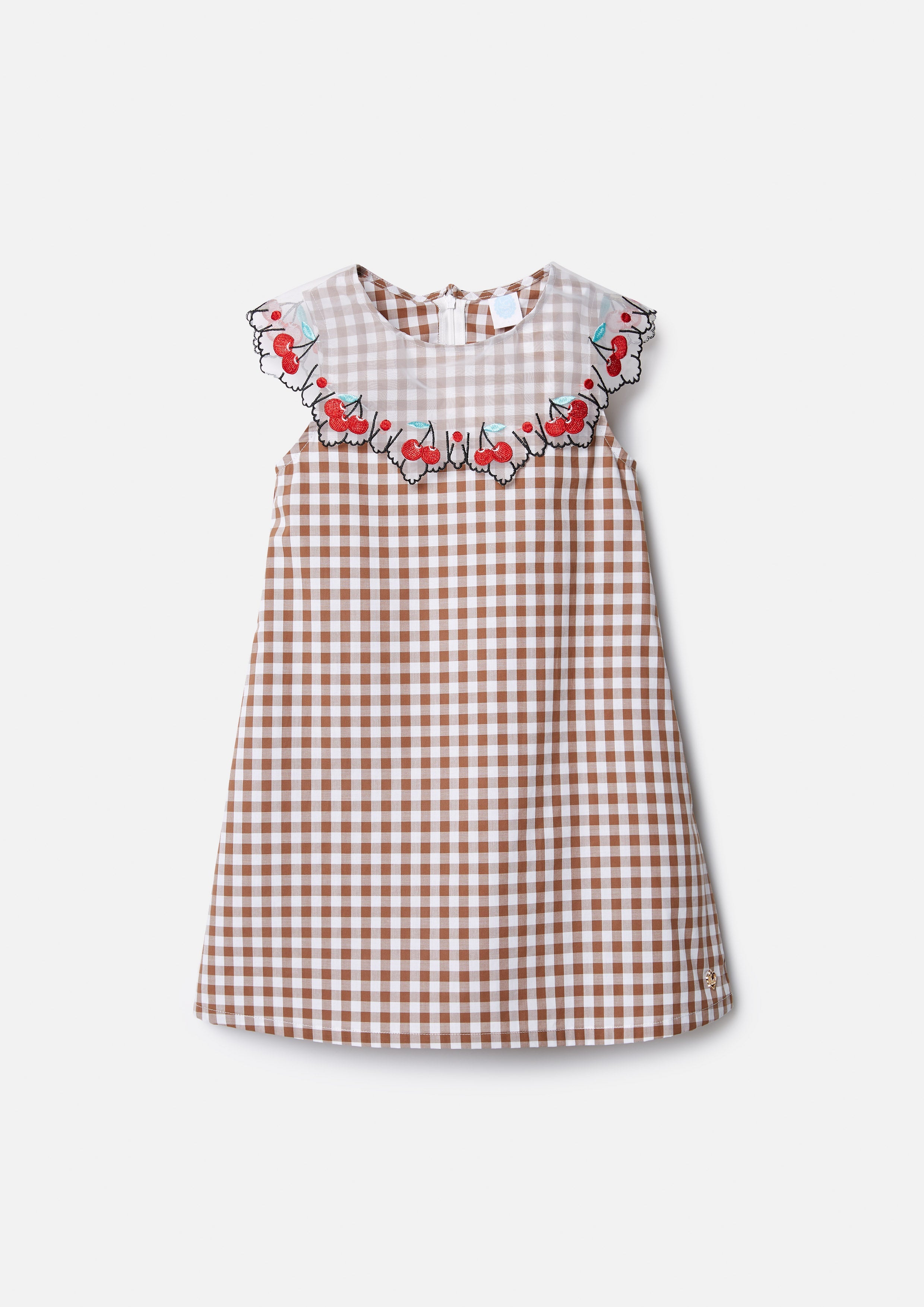 Sleeveless Checkered Dress For Girls Lost In Museum Collection