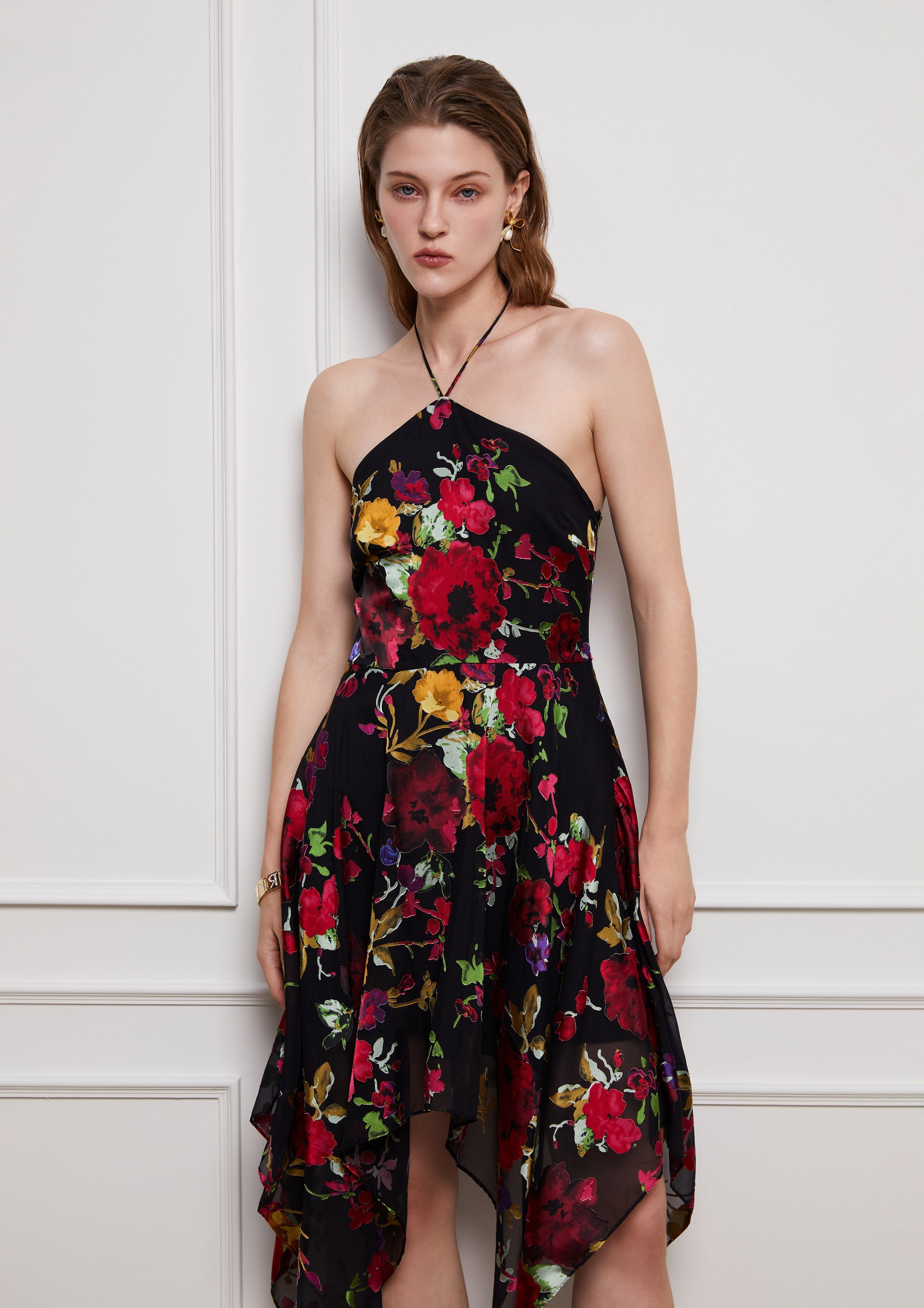 Floral Midi Dress Lost In Museum Collection