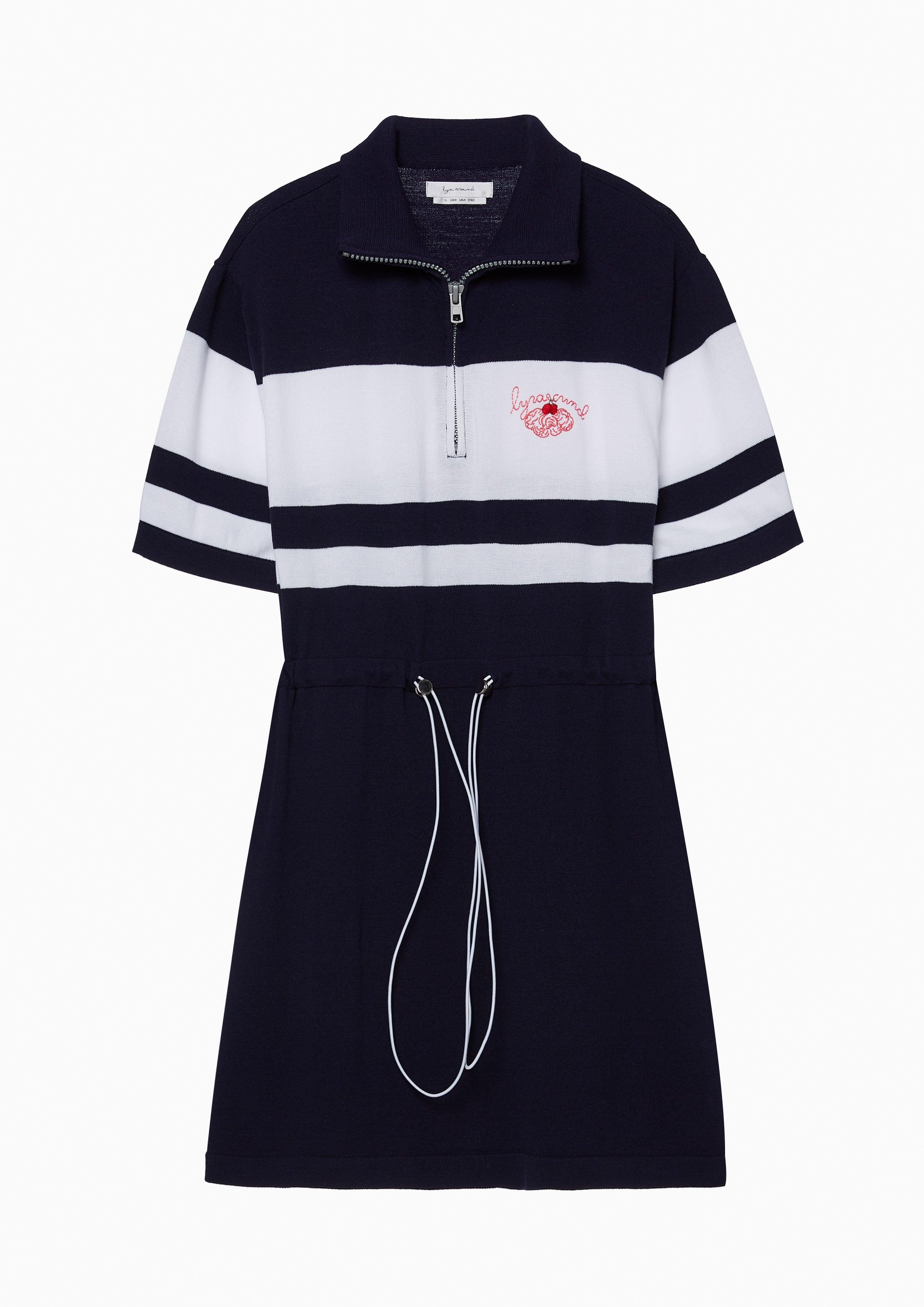 Lost In Museum Sportive Striped Dress Navy