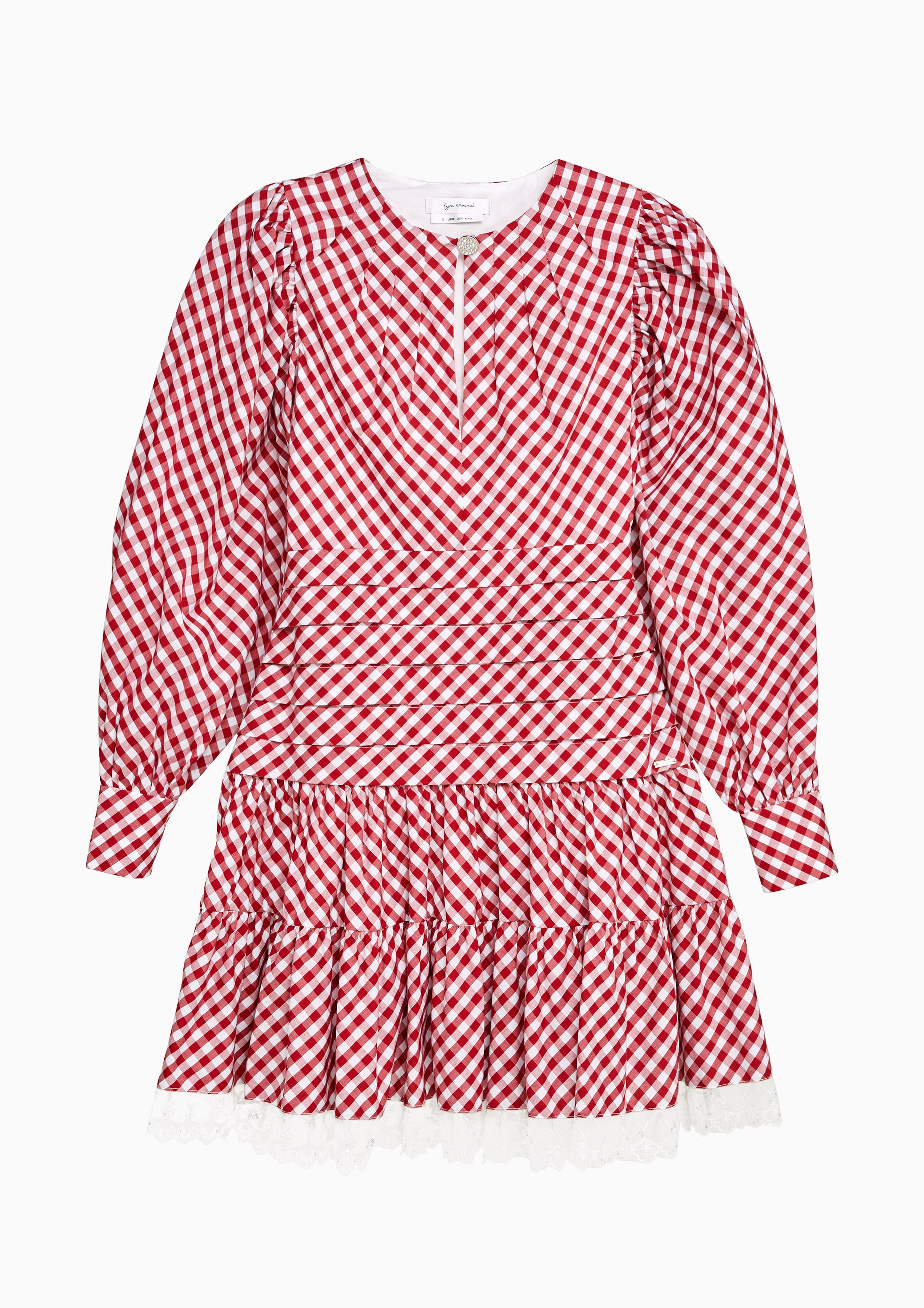 Checkered Long Sleeve Dress Lost In Museum Collection