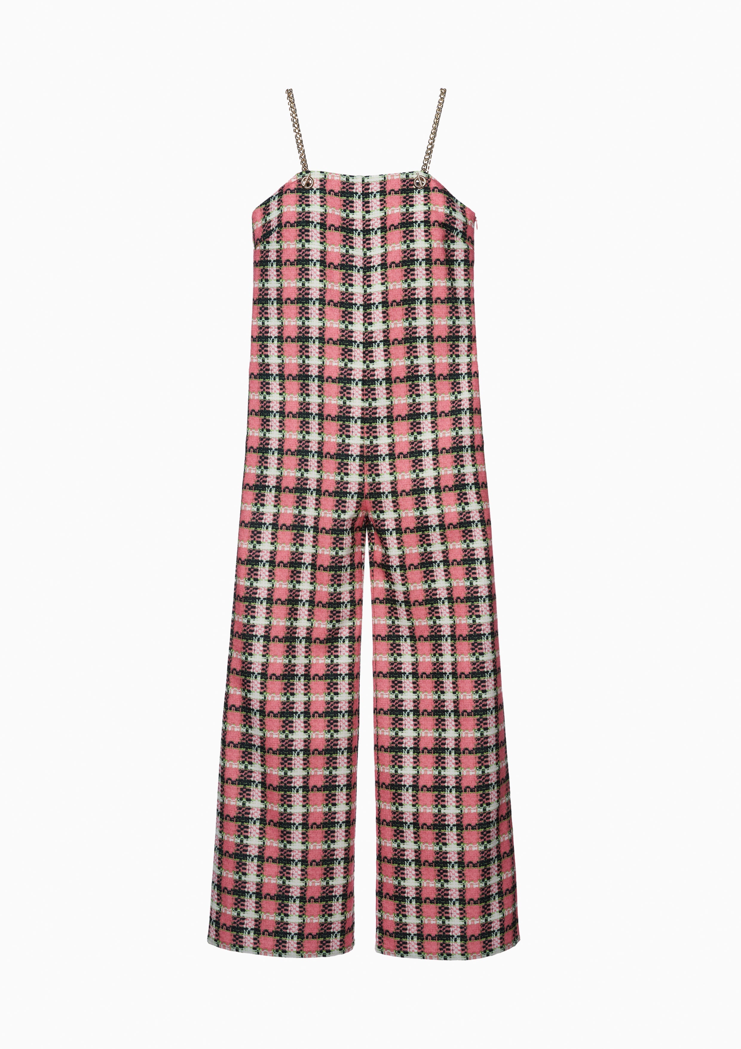 Gingham Spaghetti Strap Jumpsuit Lost In Museum Collection