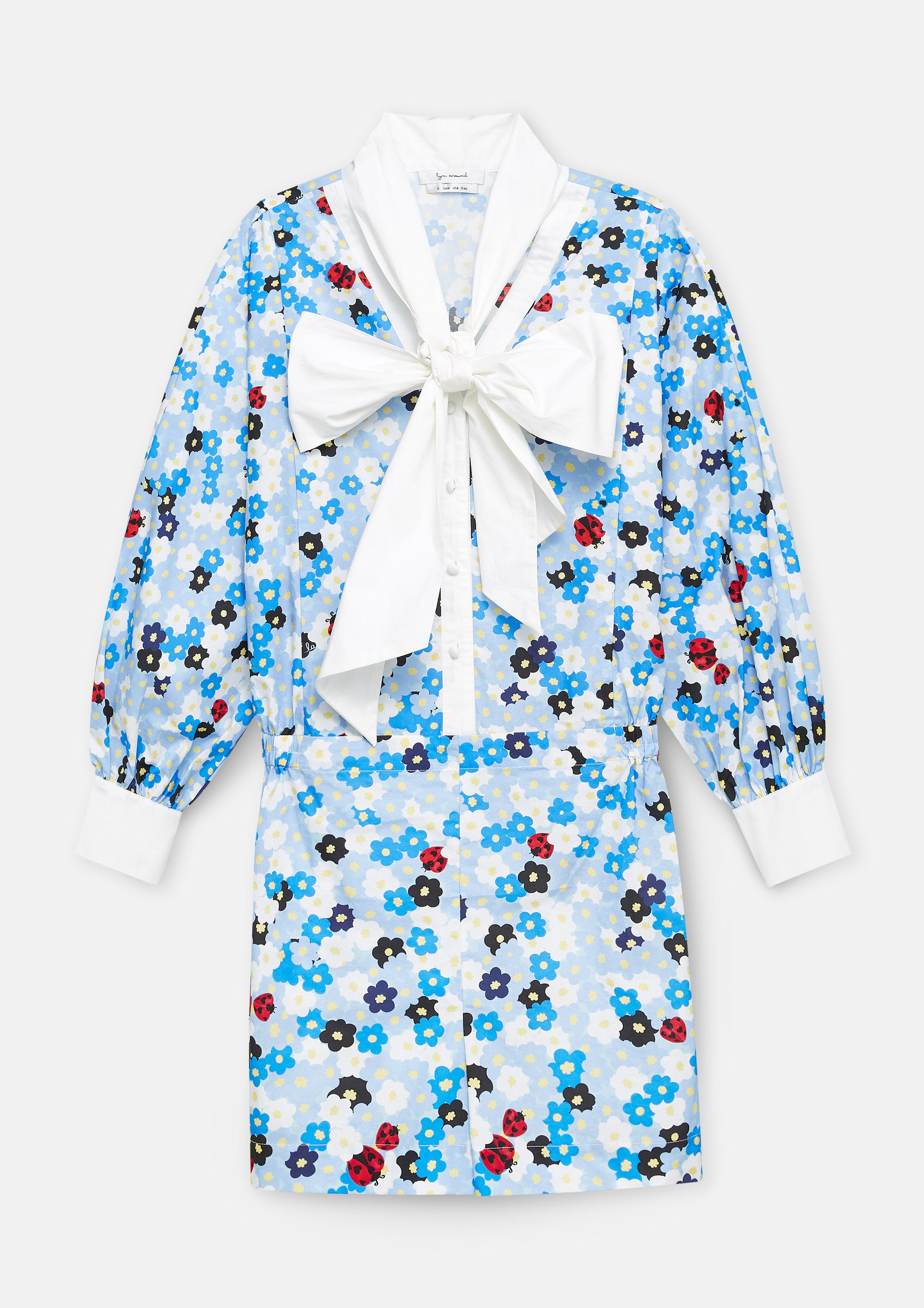 Flowery Ladybug Bow Tie Romper Lost In Museum Collection