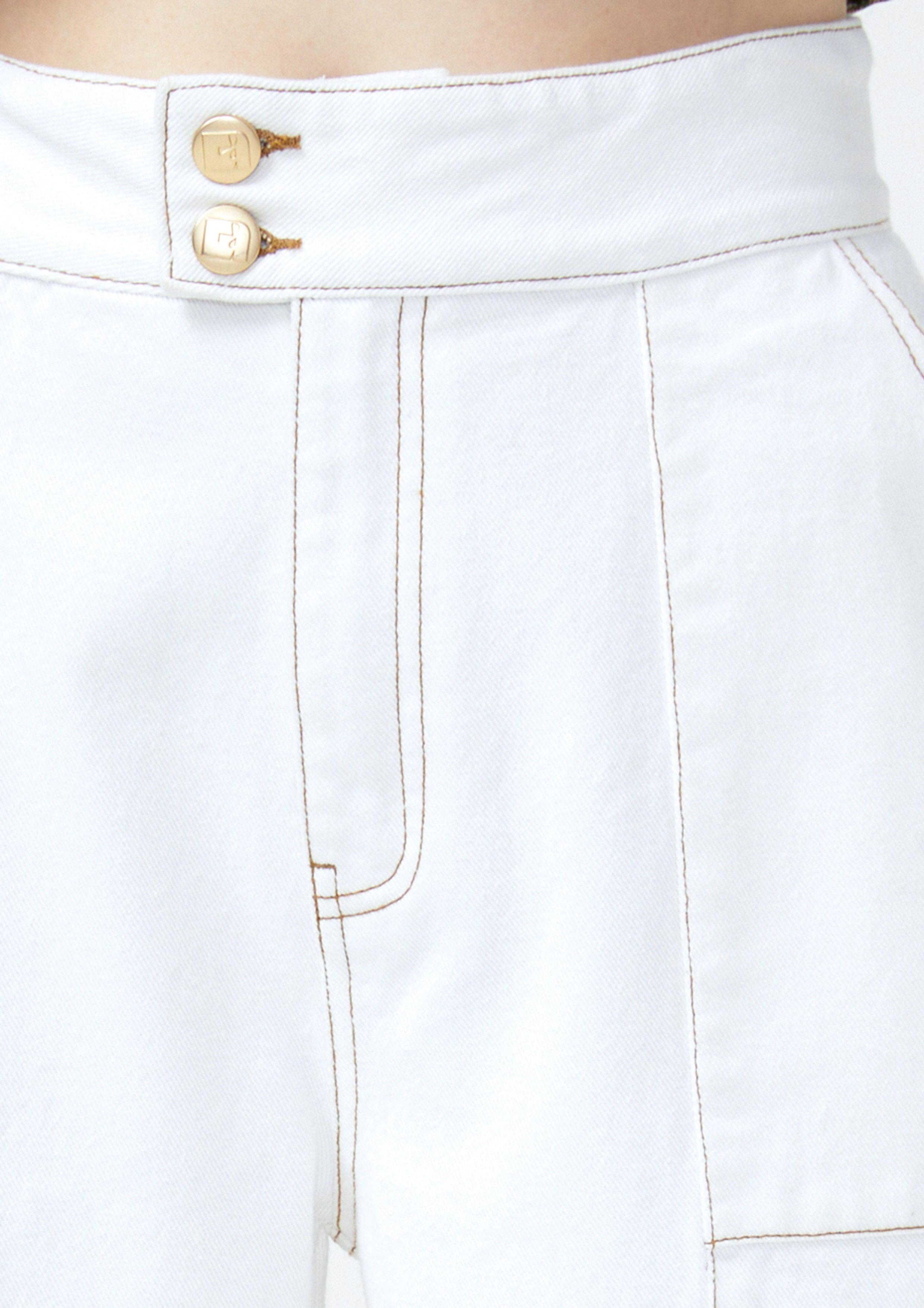 Lost in Museum Stitching Pants White