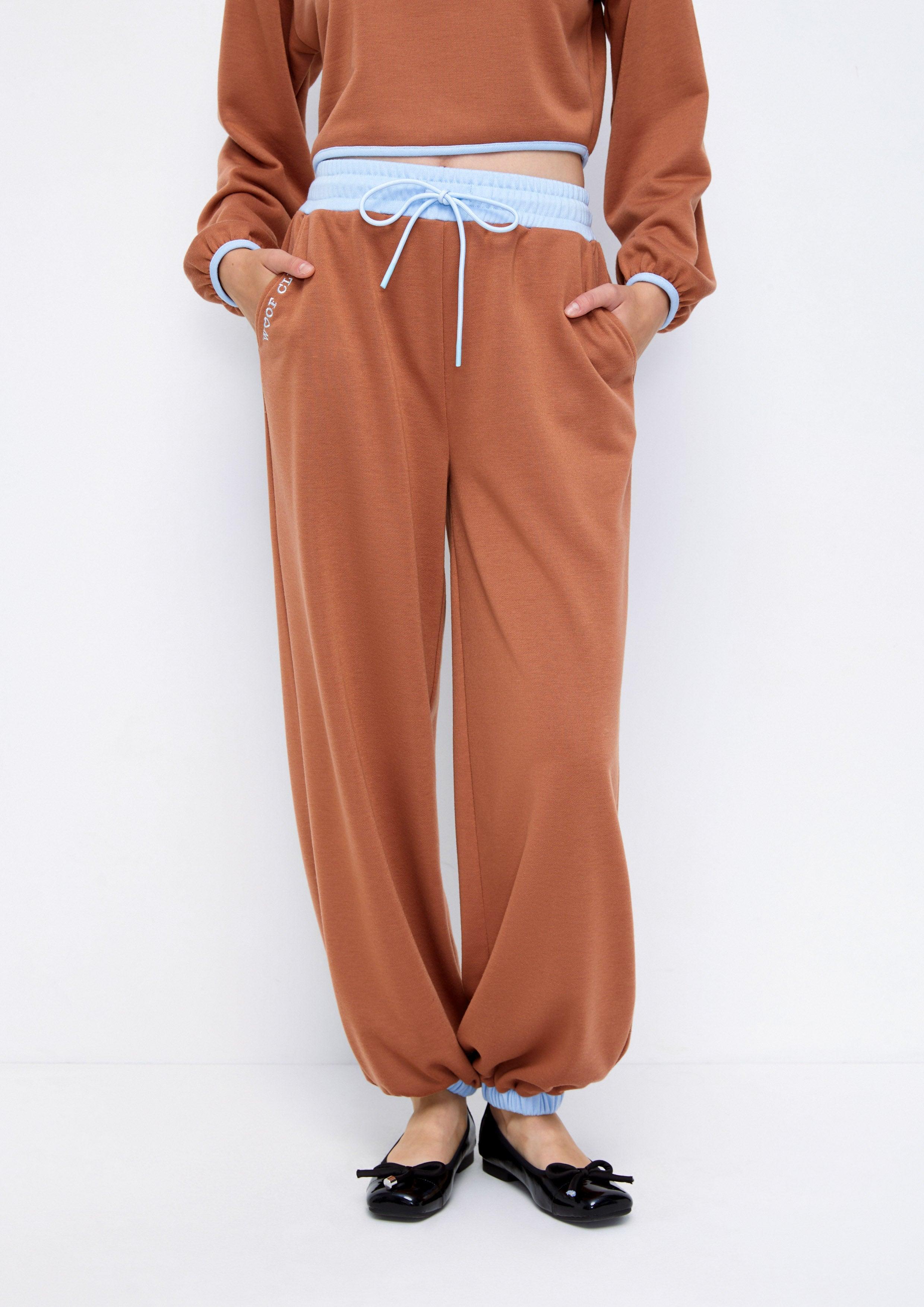 Lost In Museum Woof Club Relax Pants Brown