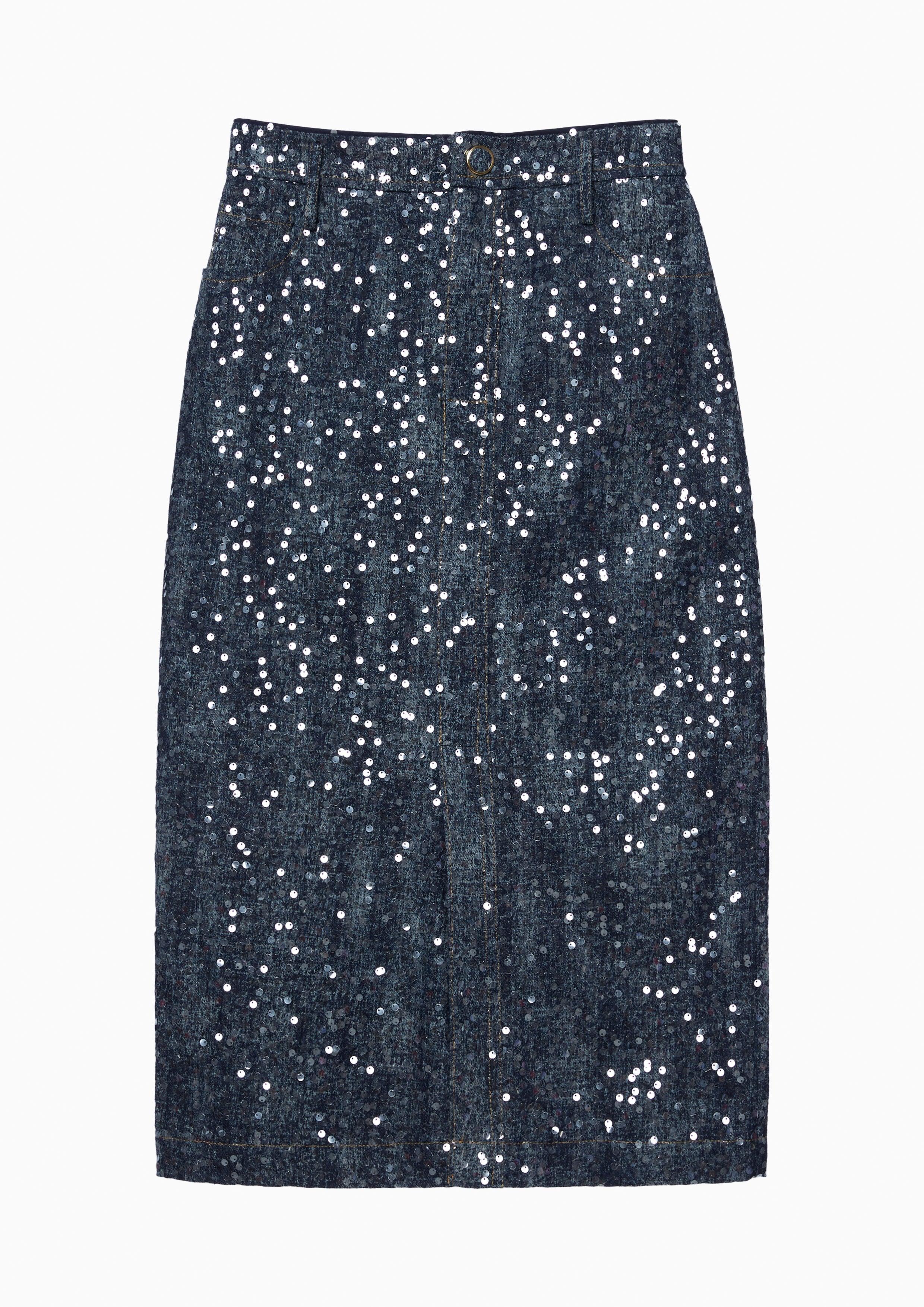 Sequin Pencil Midi Skirt Lost In Museum Collection