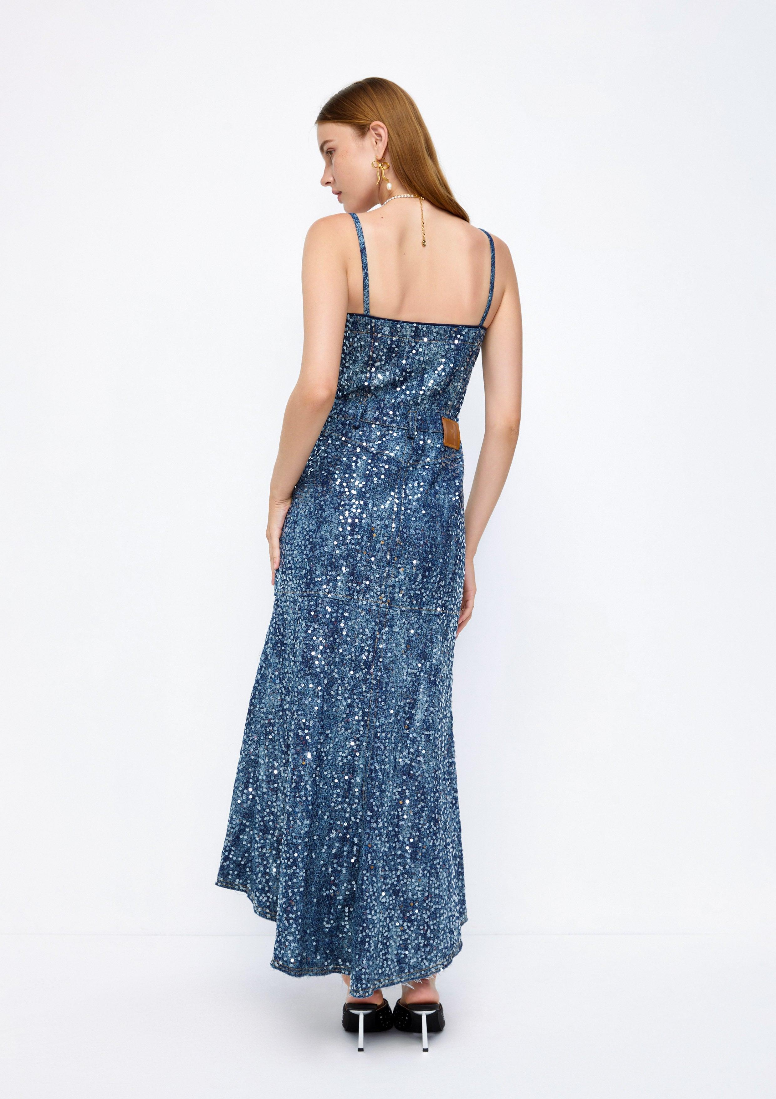 Sequin Maxi Dress Lost In Museum Collection