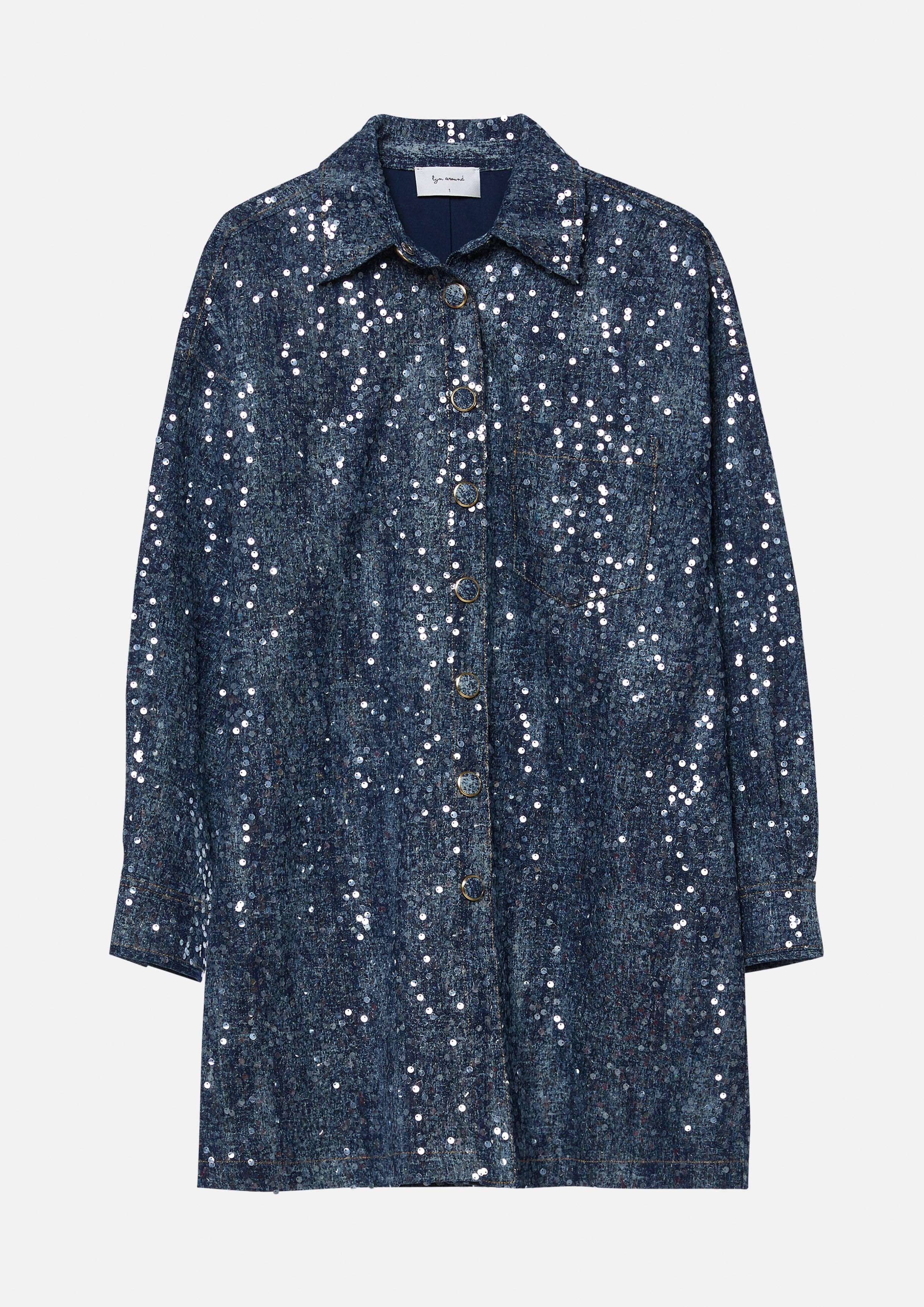 Sequin Mini Shirt Dress Lost In Museum Collection