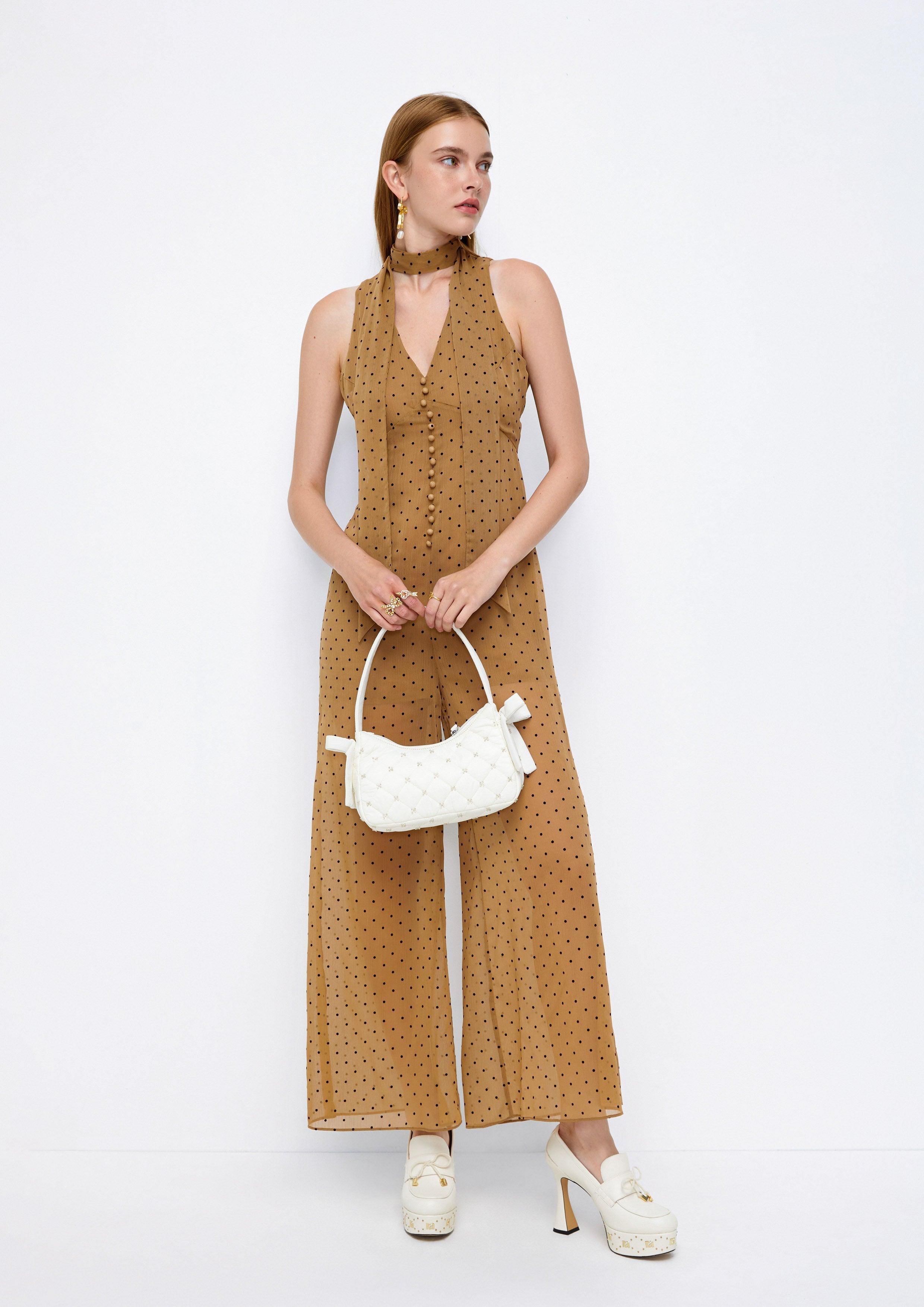 Polkadot Sleeveless Jumpsuit Lost In Museum Collection