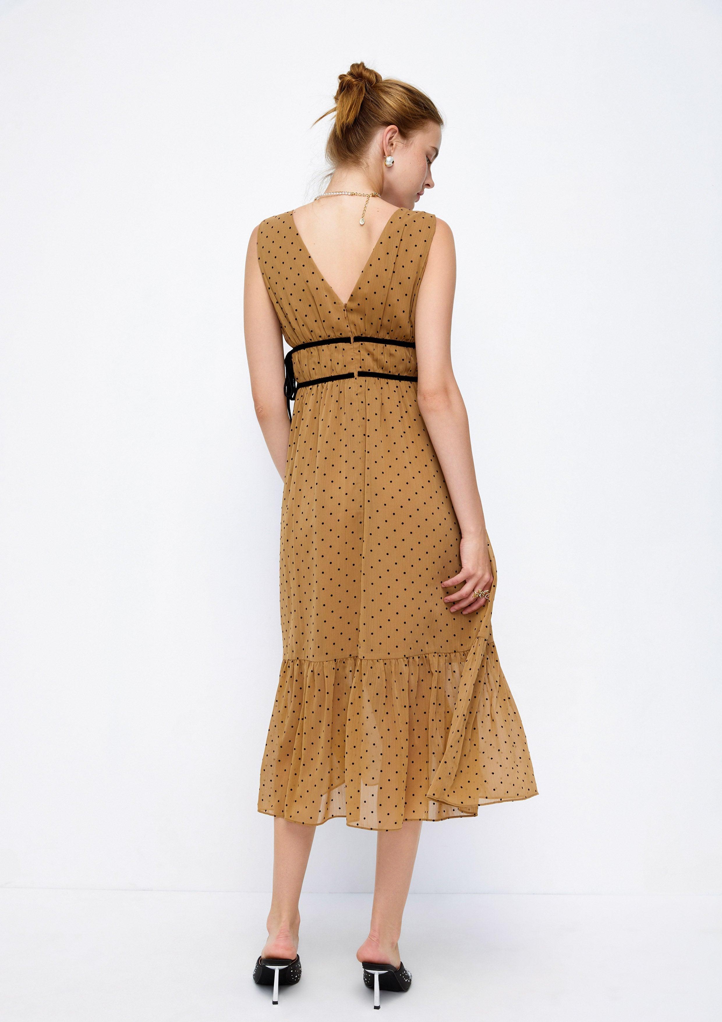 Polka Dot Midi Dress Lost In Museum Collection